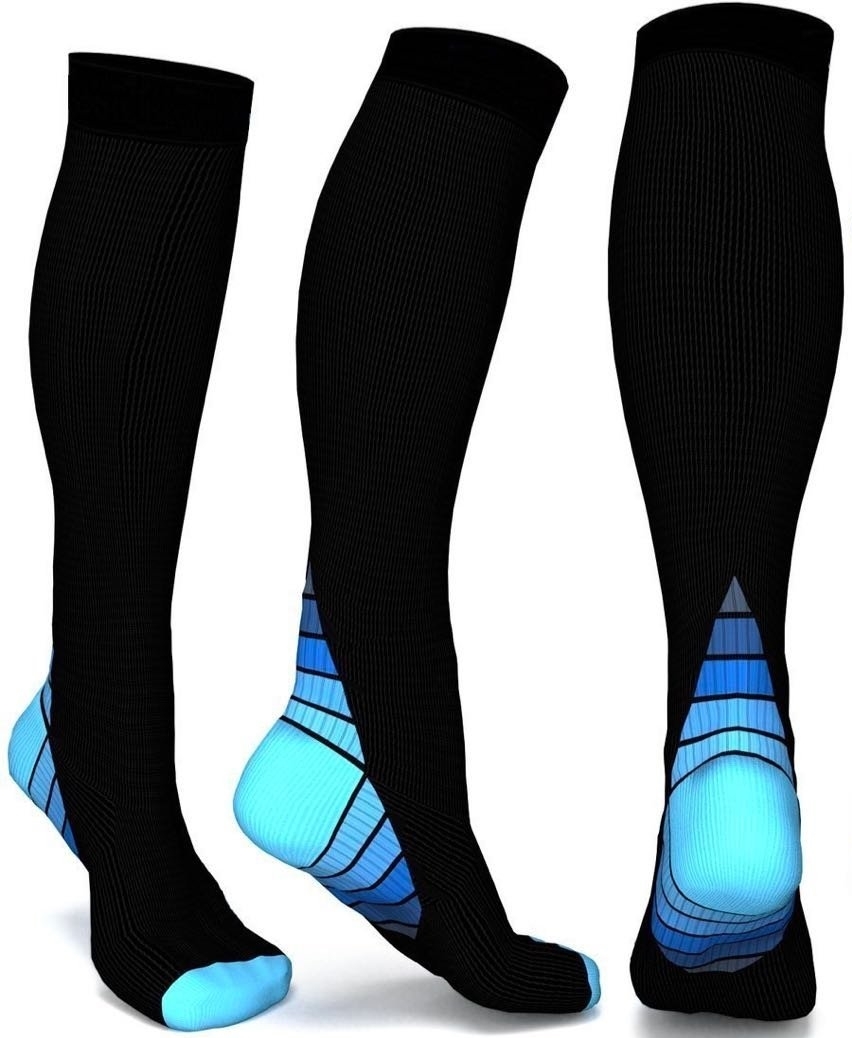 Graduated Compression Socks Sports Running Circulation Flight Travel Nurses SX12
