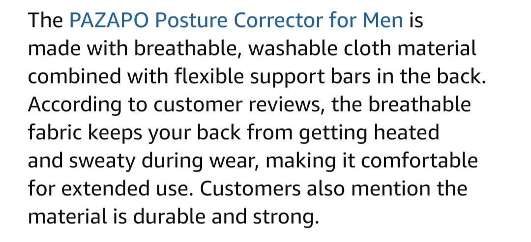 PAZAPO Posture Corrector/Lumbar Support for Men and Women-XL-NEW OUT OF ORIG PKG