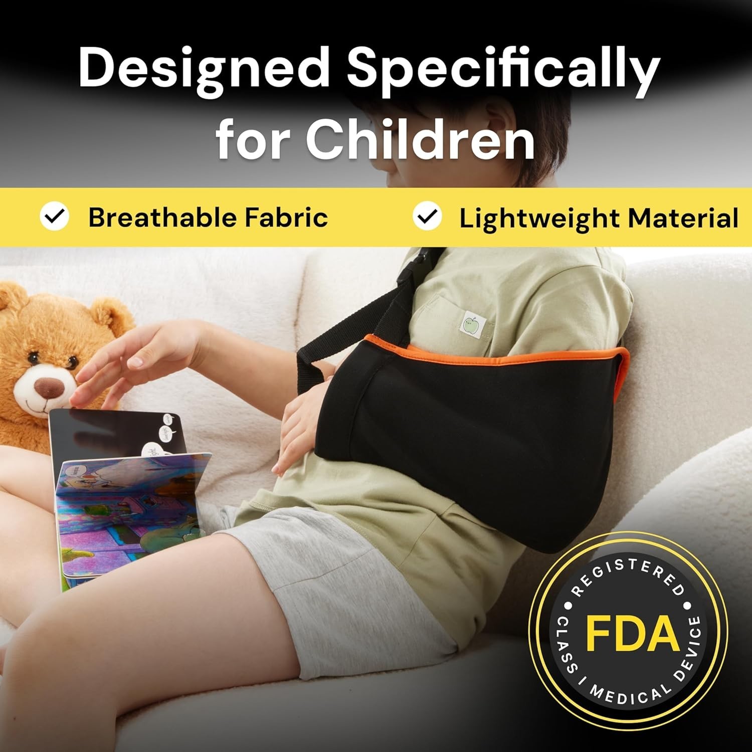 Cabestrillo para niños – Soporte ajustable para niños, soporte para el brazo