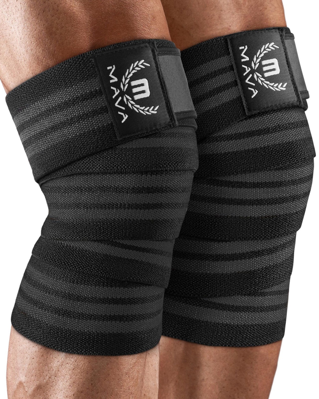 Knee Wraps (Pair) for Men & Women | Ideal for Cross Training, WODs, Gym Worko…