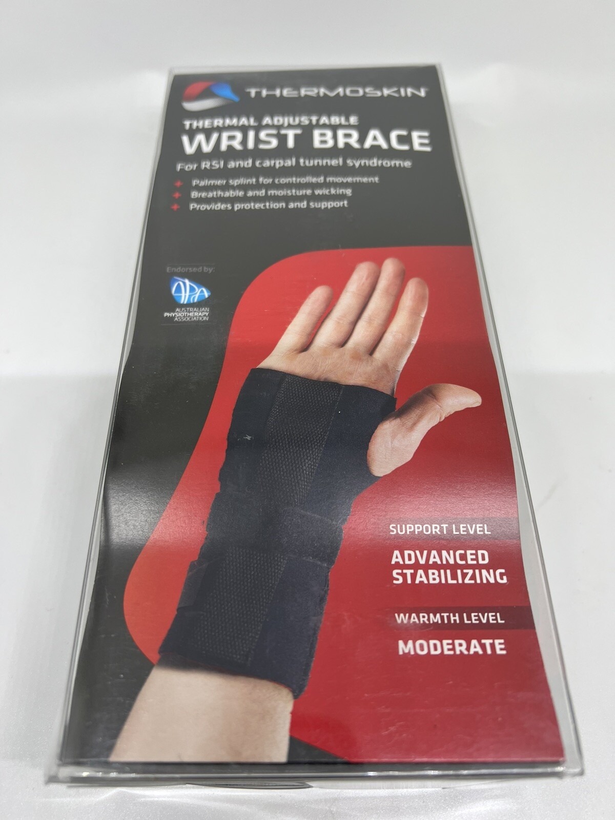 Thermoskin Thermal Adjustable Wrist Brace Sleeve One Size Fits Most Left Hand