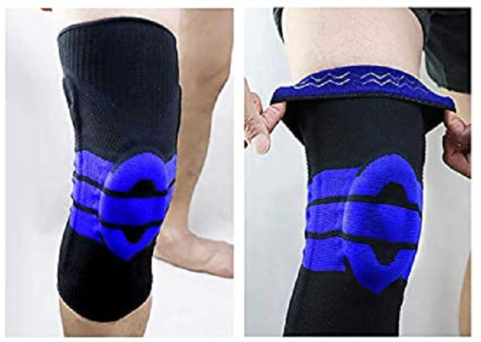 Breathable Sports Football Basketball Volleyball Safety Spring Pressure Knee Pad
