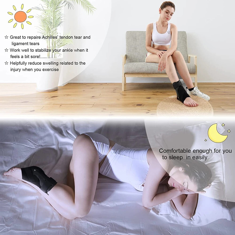 Medical Ankle Brace Support Compression Splint Stabilizer Pain Relief Foot Strap