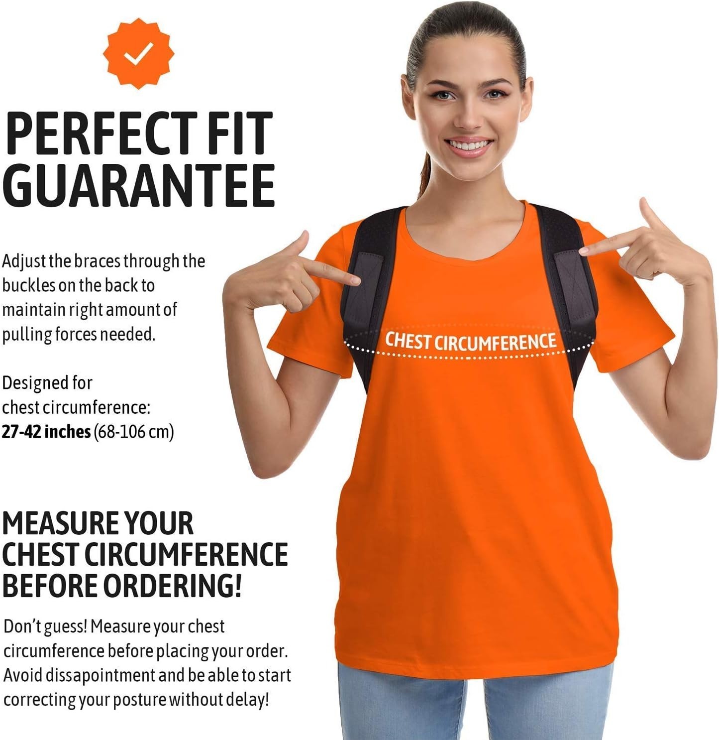 Adjustable Posture Corrector for Men & Women – Clavicle Brace for Pain Relief