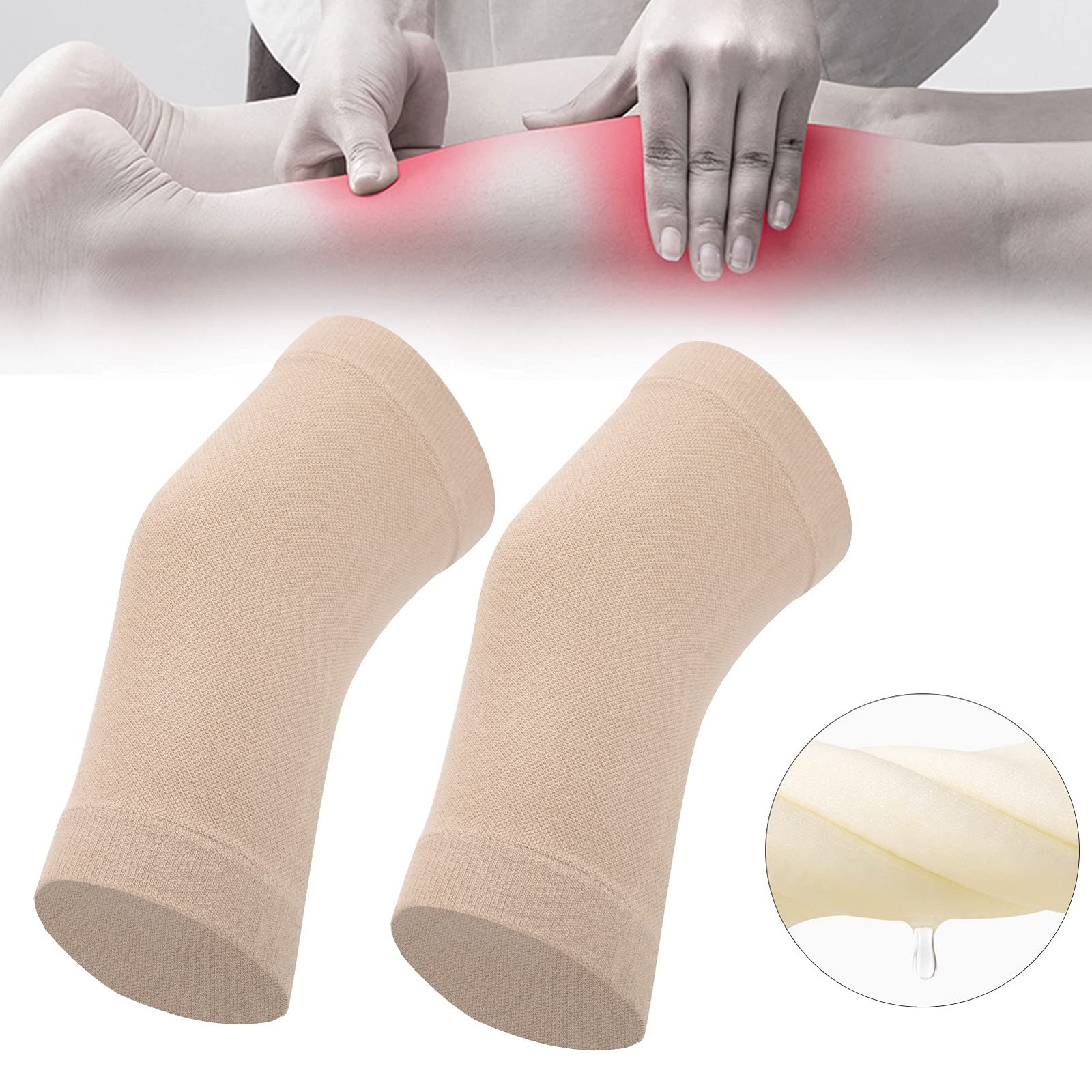Knee Compression Sleeve Cotton Support Ultra Thin Brace Elderly Home Relief