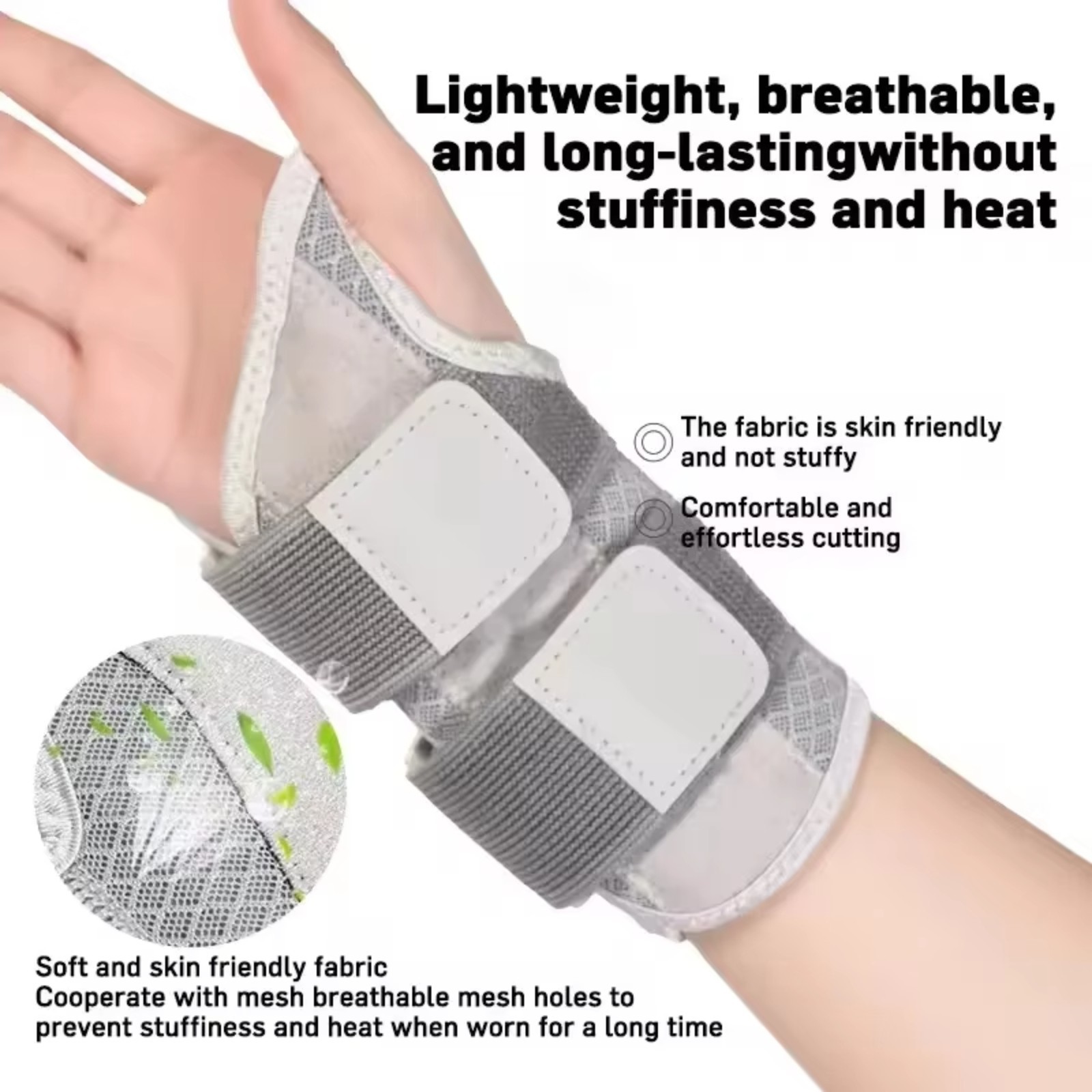 NEW Wrist Brace for Carpal Tunnel – Adjustable Night Support Brace with Splints