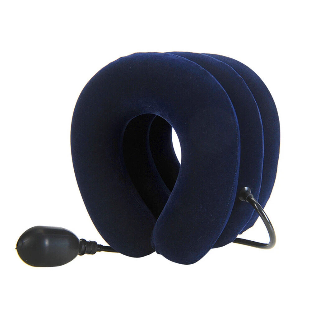 Cervical Neck Traction Device Collar Brace Support Pain Relief Inflatable Adjust