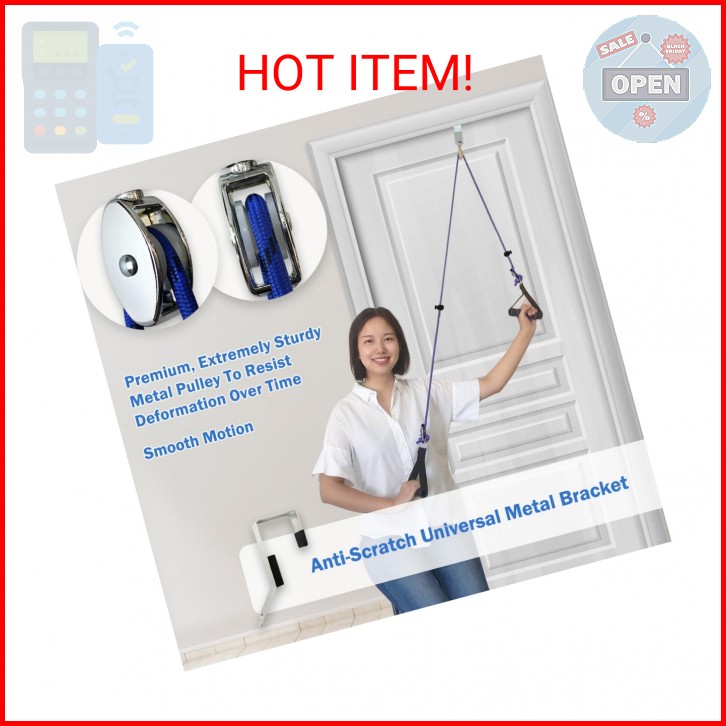 Shoulder Pulley for Physical Therapy, Pulleys for Shoulder Rehab Over Door, Shou