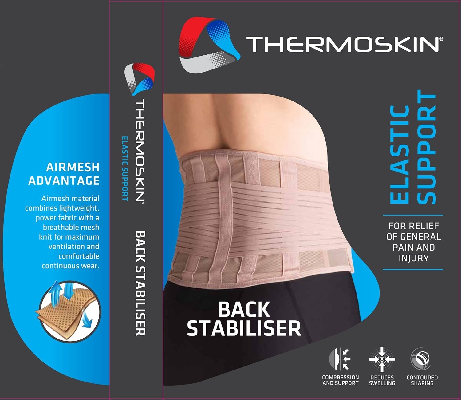 Thermoskin Elastic Back Stabilizer, Beige, Medium