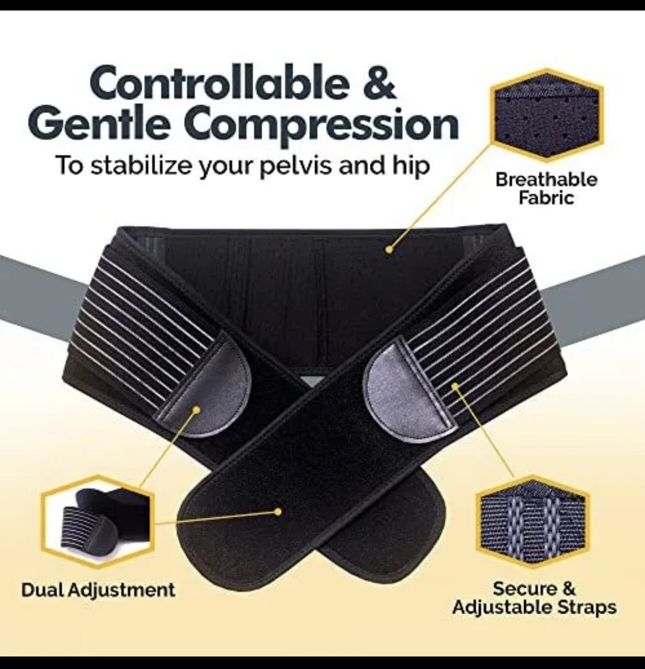 Stuffvisor SI Belt – Sacroiliac Belt For Women Pelvic belt Pelvic brace