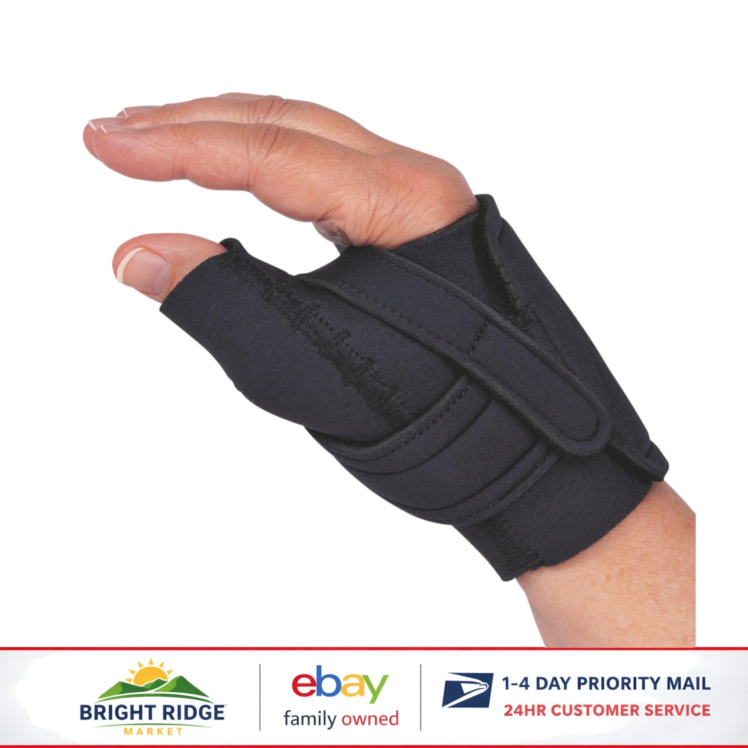 Medium Thumb Brace for Arthritis and Tendinitis, Comfortable Compression Support