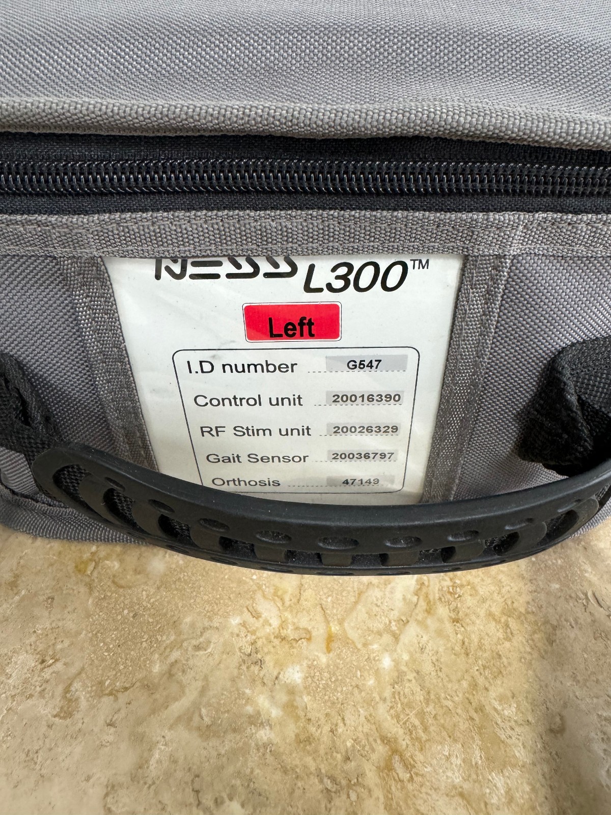 Bioness Ness L300 Leg/Foot Drop System Kit Left Lower Pads and Charger #18216
