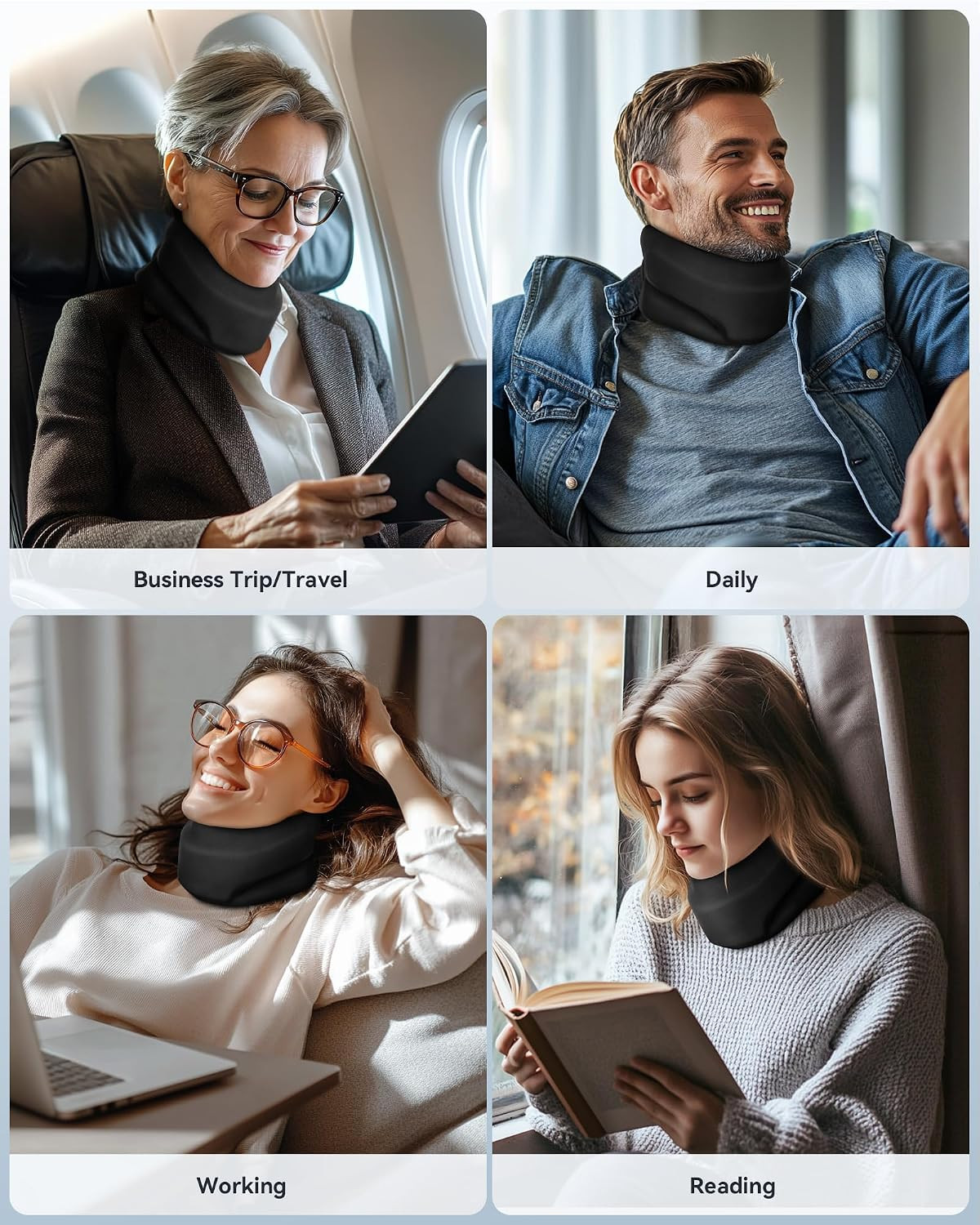 Heated Neck Brace Cervical Collar – Neck Support Brace with Heating Pad, Soft Fo