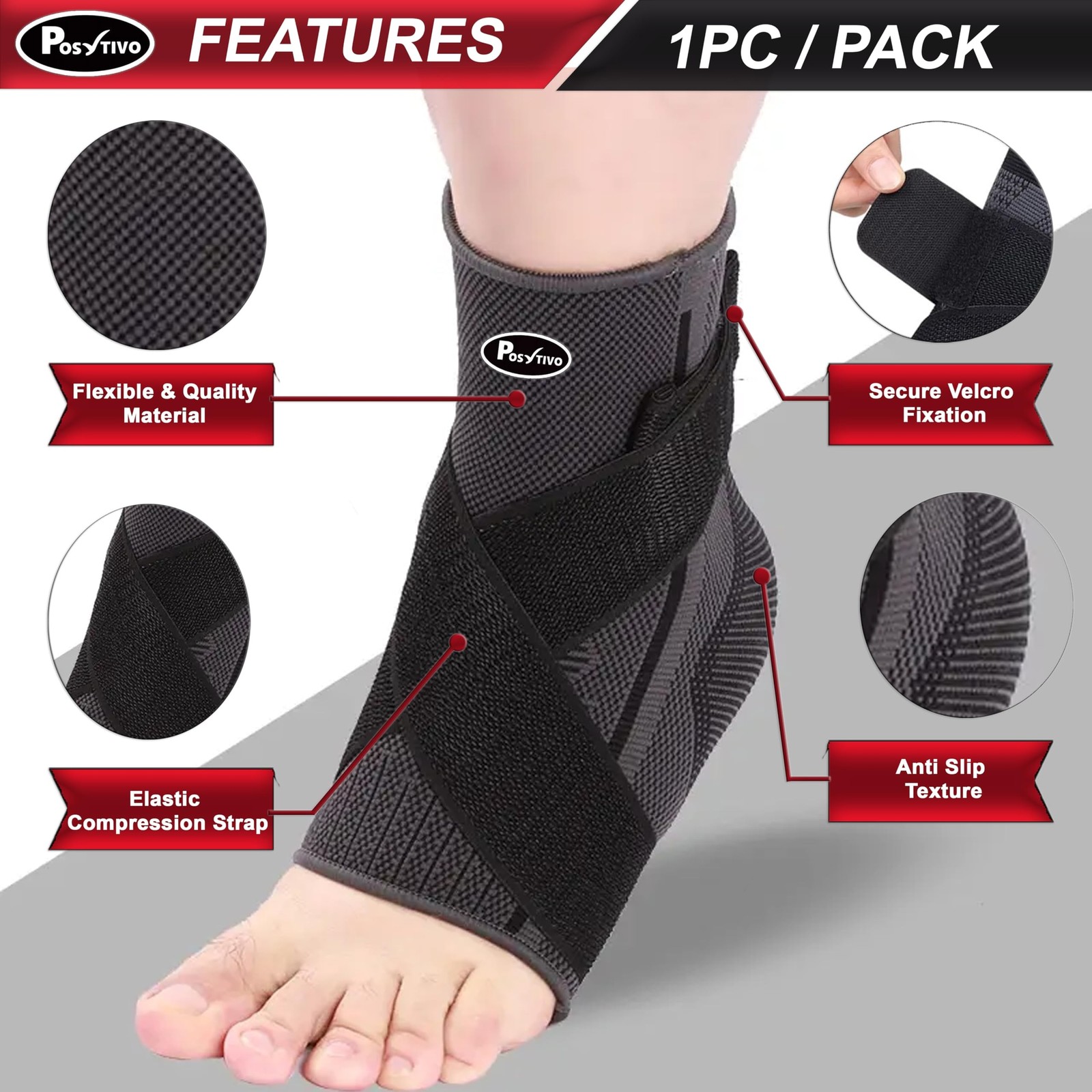 Ankle Braces for Men & Women Stabilizing – Adjustable Ankle Brace for Spraine…