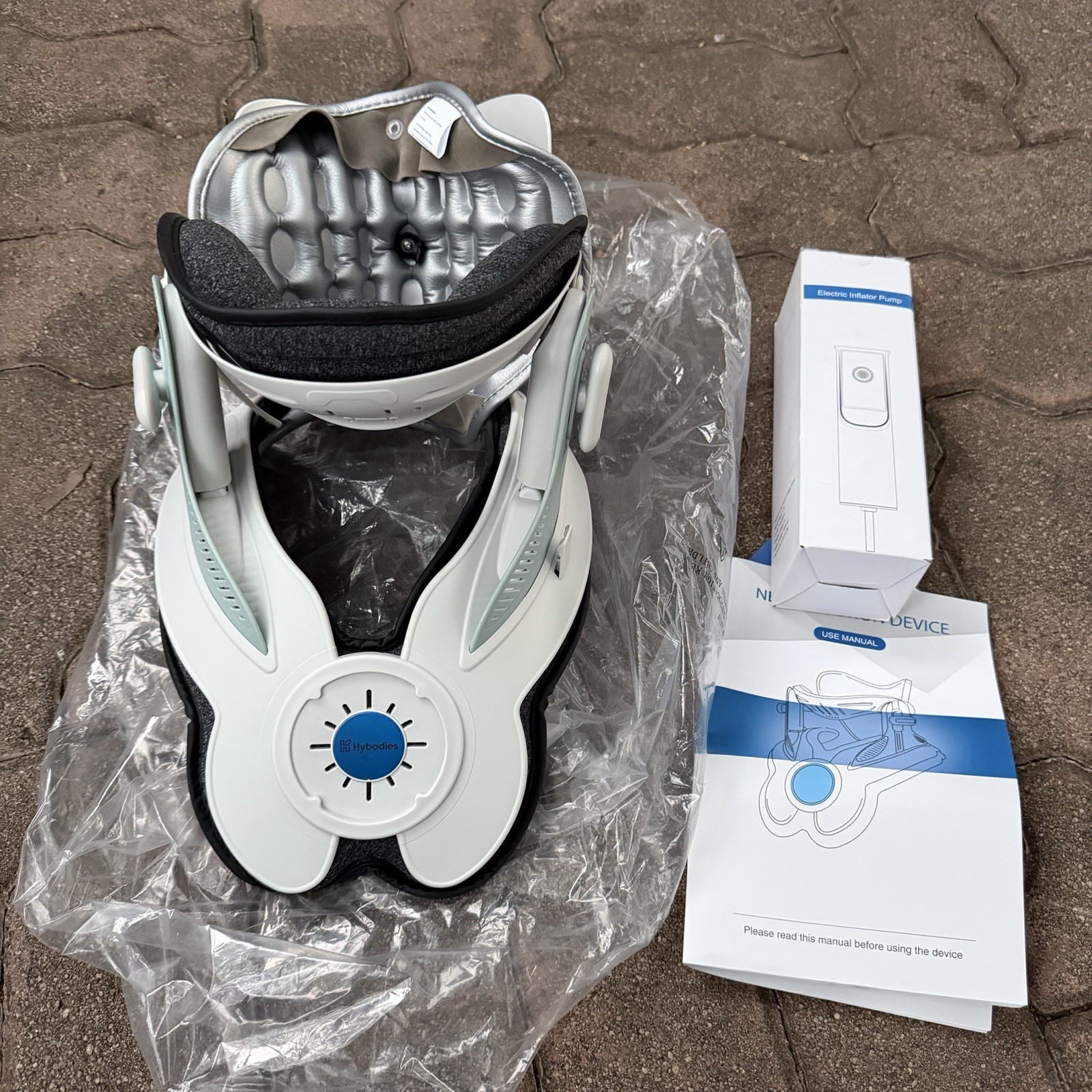 Hybodies Neck Brace Cervical Traction Device Electric Air Pump Adjustable ABS