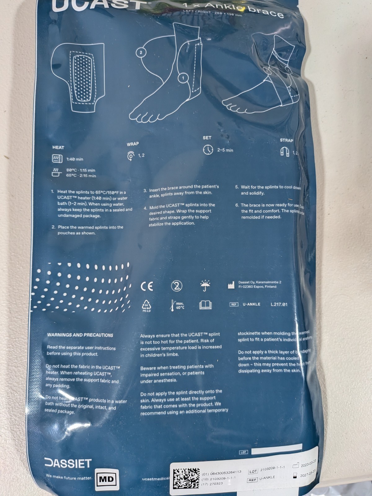 Dassiet Ucast U-Ankle Ankle Brace Finland
