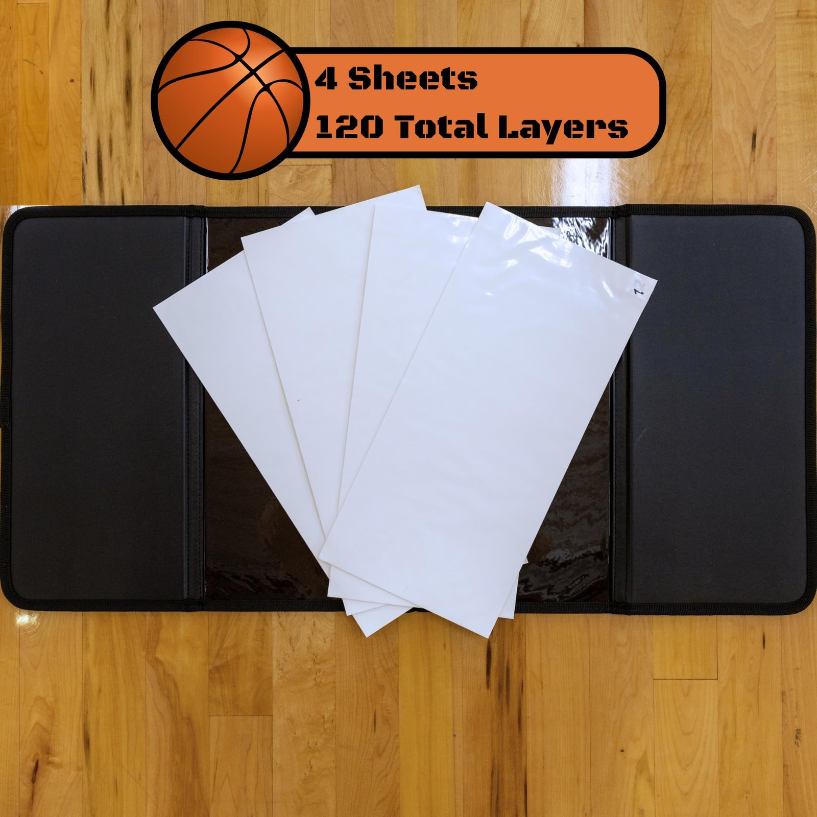 Basketball Sticky Mat 120 Sheets Portable Pad Shoe Grip Compact Traction