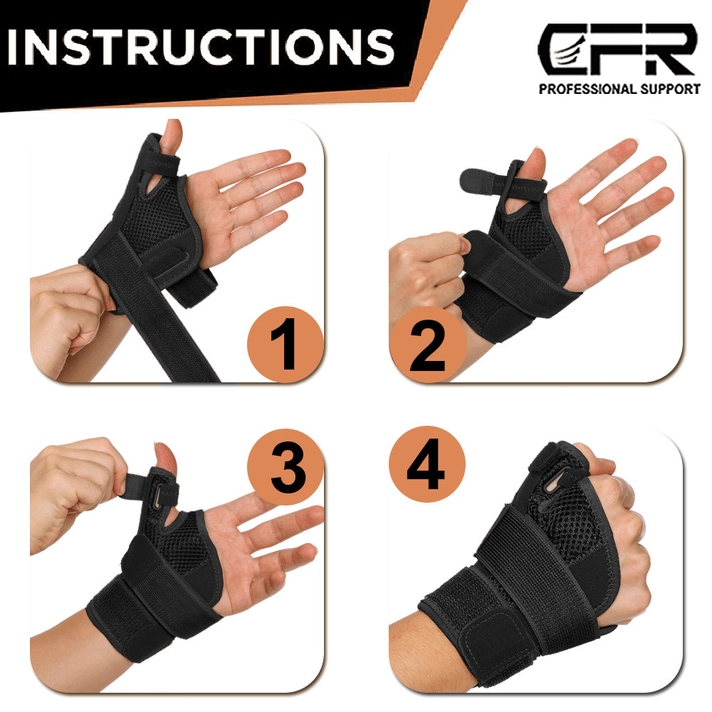 Left Right Thumb Wrist Support Brace Splint Carpal Tunnel Sprain Arthritis Sport
