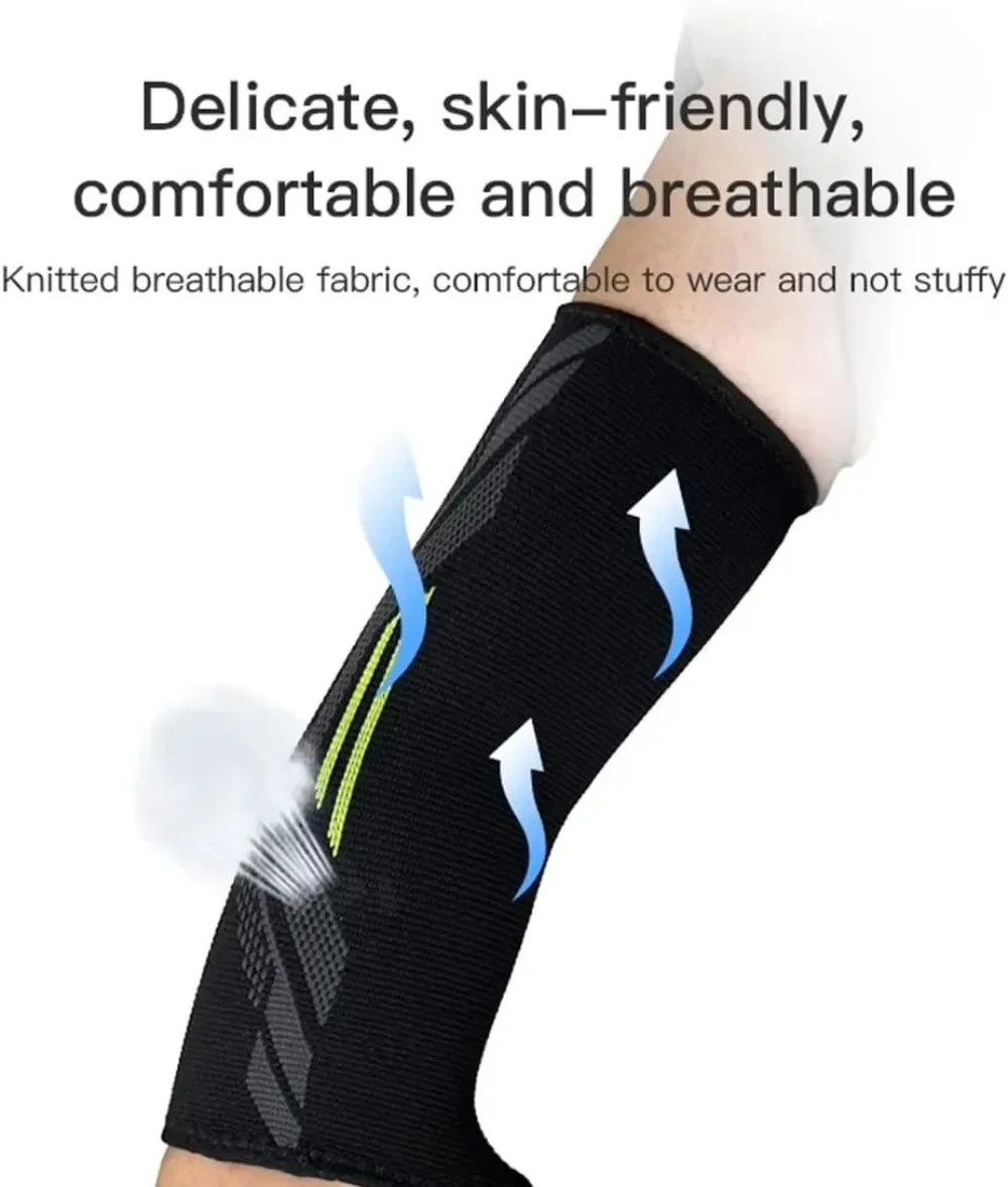 2PC Adjustable Elbow Support Sleeve Single Arm Sleeve For Tennis Elbow Golfer’S