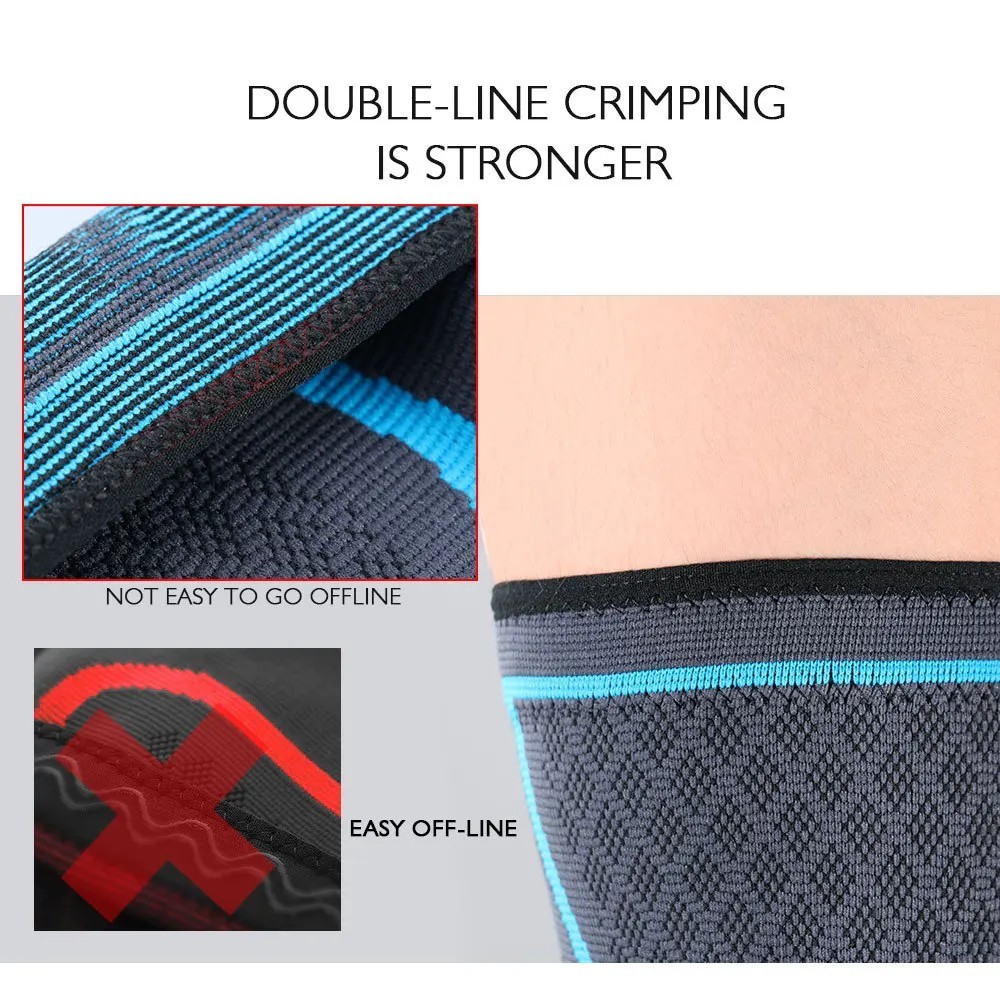 Knee Compression Sleeve Support Brace Elastic Knee Pad Gym Running Sports Joint