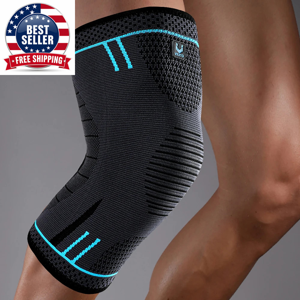 1 Piece of Compression Knee Support Sleeve, Elastic, Breathable, anti Slip Knee