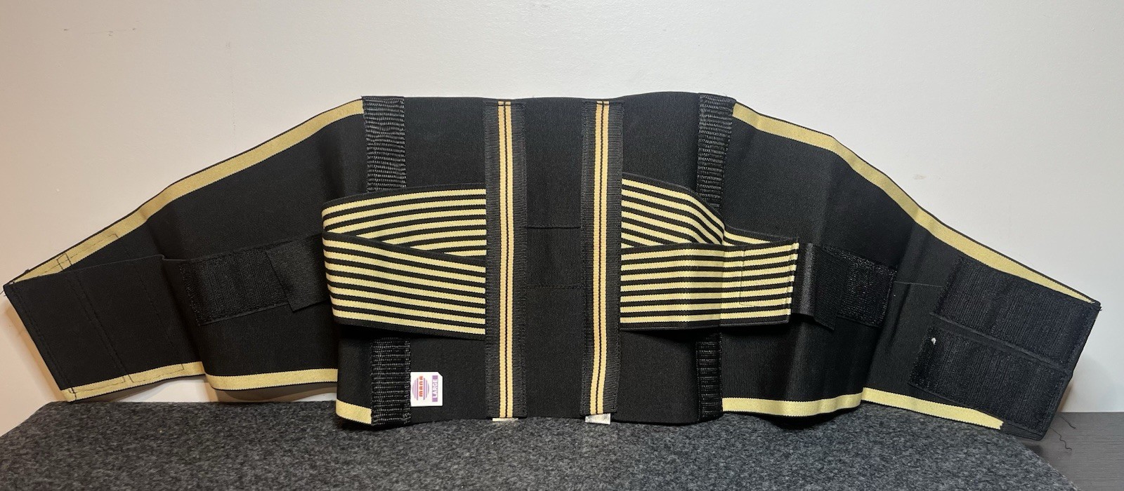 MANA Lumbo Sacral Back Support Brace Size L Large Adjustable Elastic