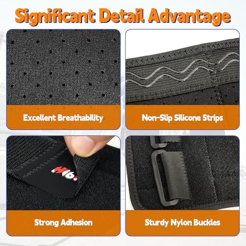 Adjustable Thigh and Hamstring Compression Sleeve with 3 XX-Large Black