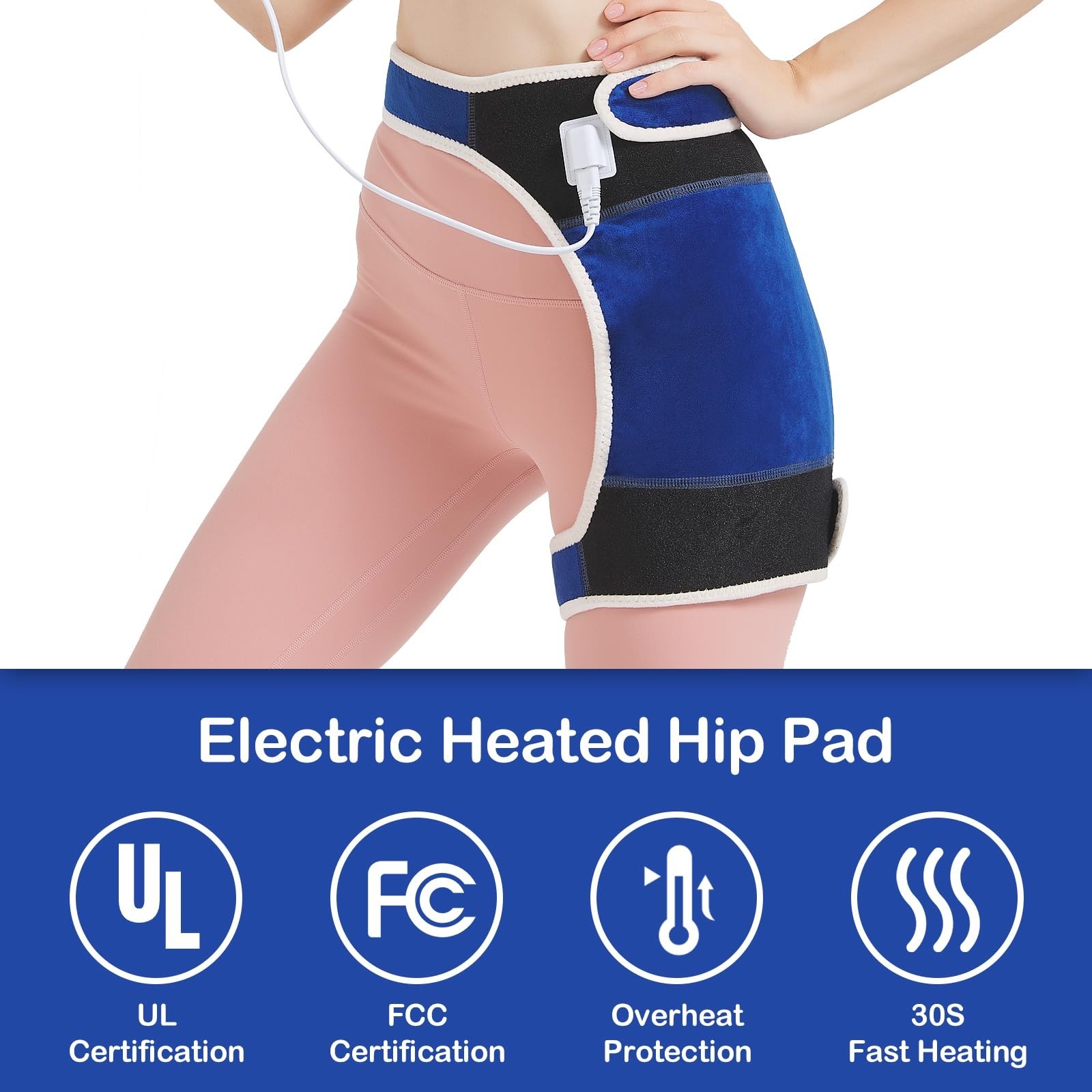 Hip Heating Pad for Hip Pain Relief,Hip Support Brace for Sciatica Pain Relie…