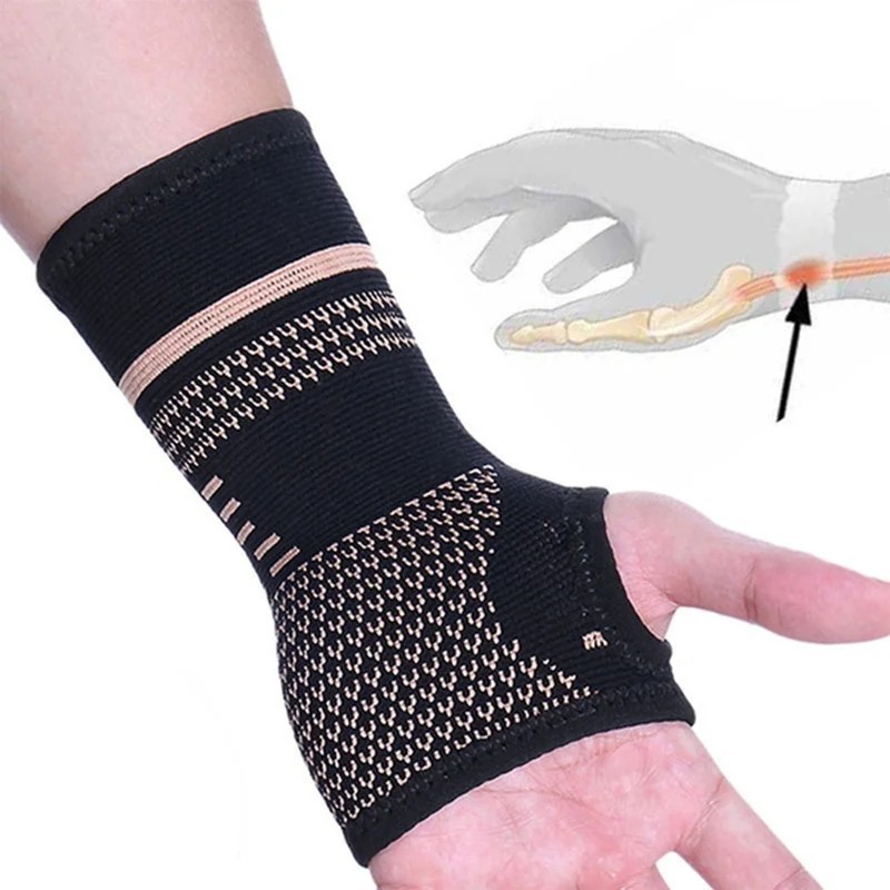 Wrist Hand Support Brace Carpal Tunnel Sprain Arthritis Gym Sports Right / Left