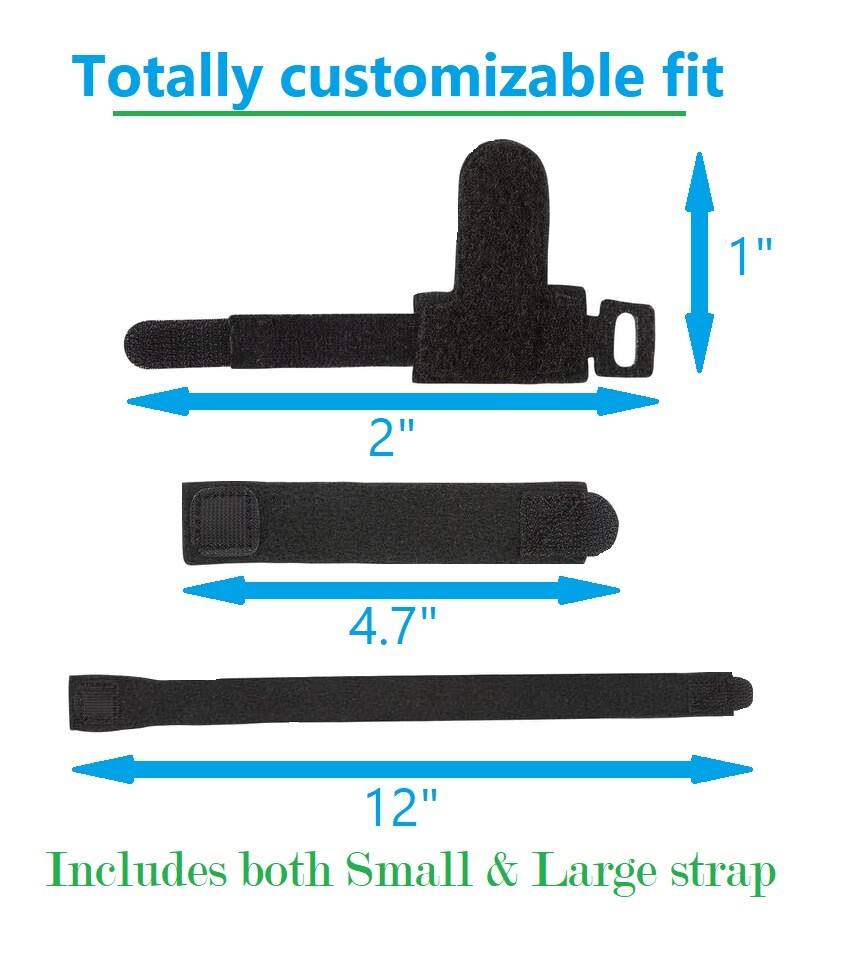 Adjustable Finger Protector Trigger Finger Splint Brace w/ Bar Hook&Loop Straps