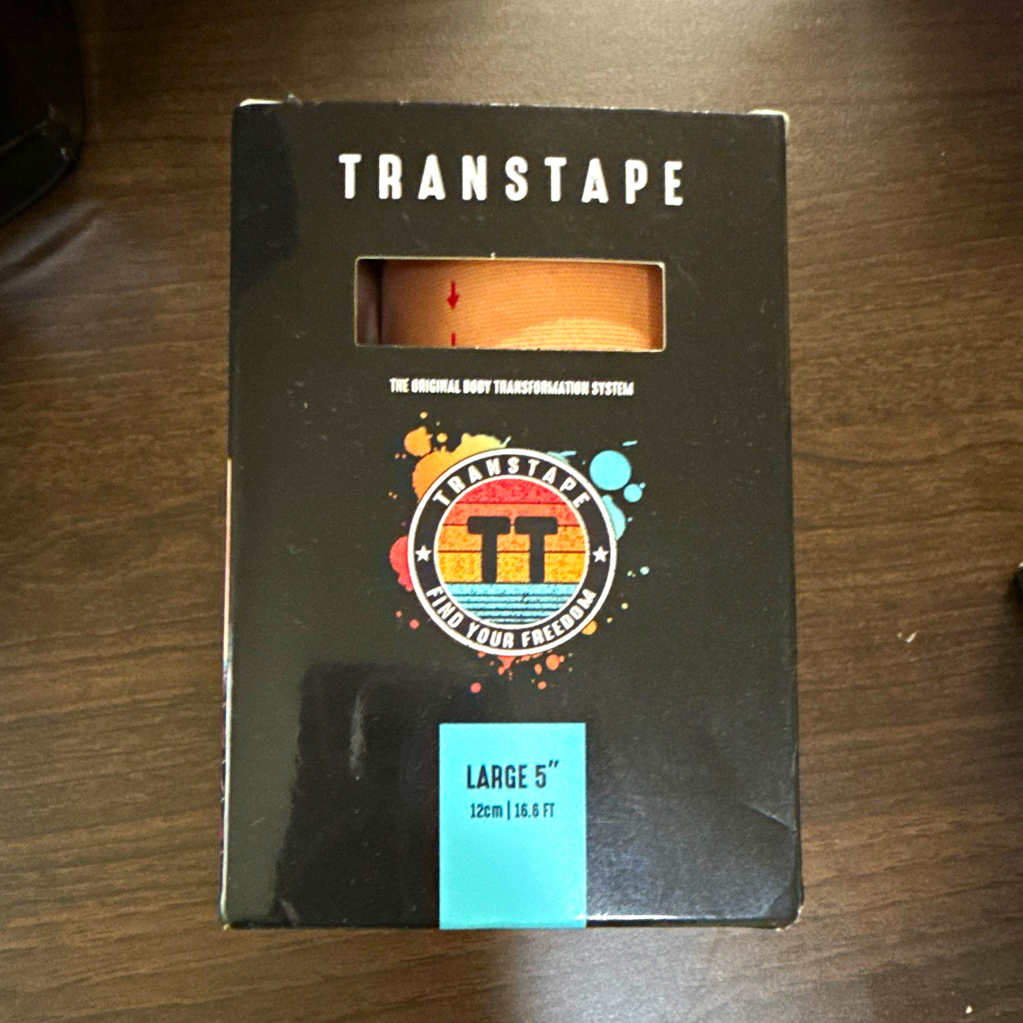 Transtape Chest Binding Tape Large 5 in Beige Waterproof Sweatproof Breathable