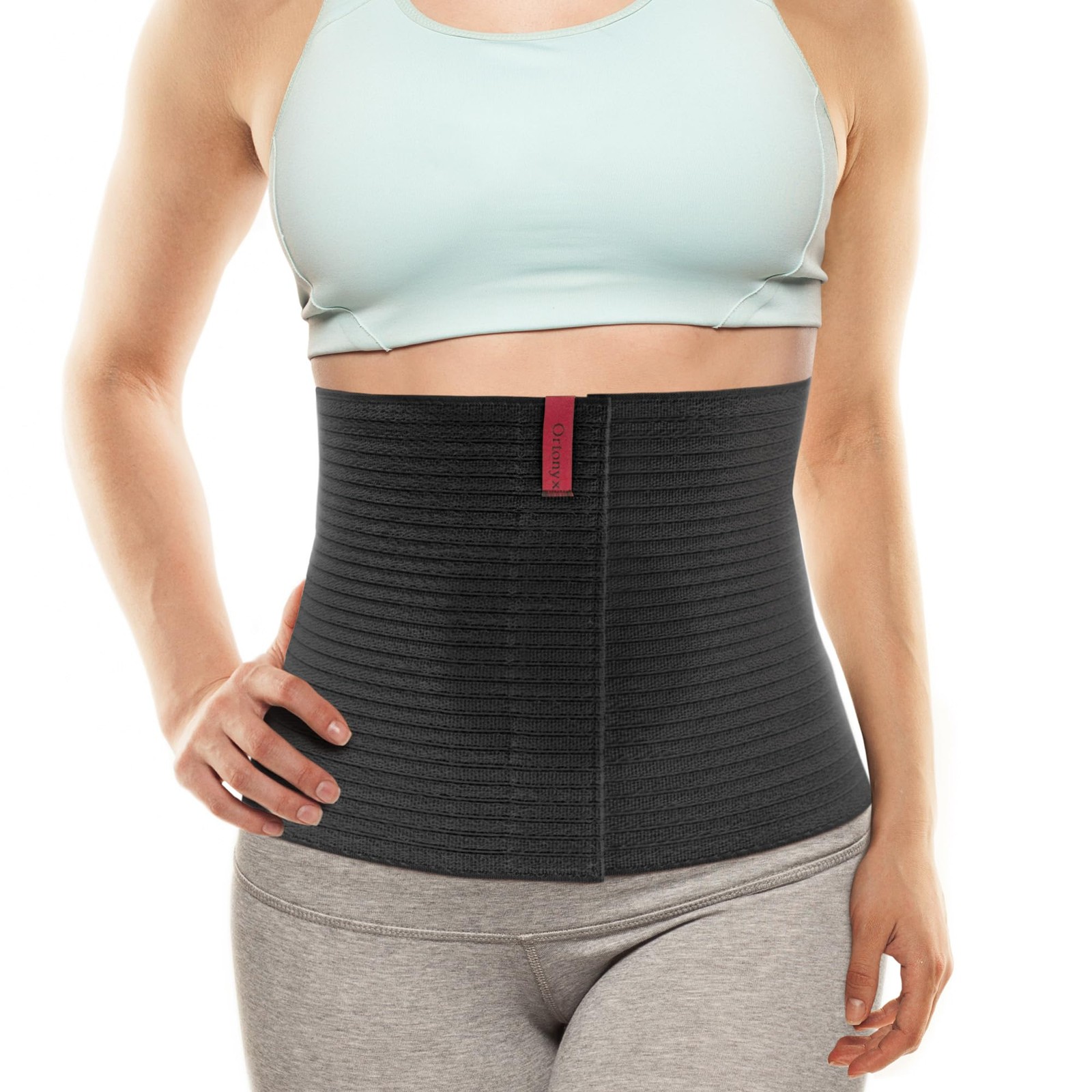 ORTONYX Umbilical Hernia Belt Abdominal Binder 10.25″ Band for Men Women