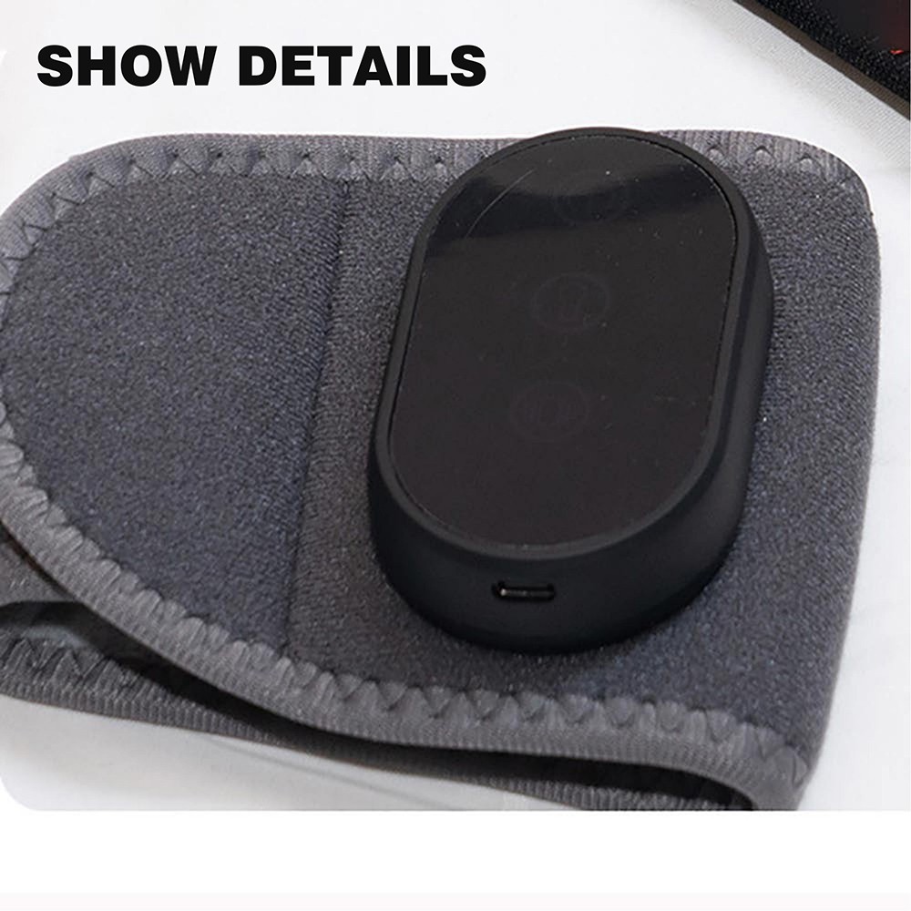Rechargeable Heated Wrist Vibration Massage Wristband Relieve Hand Pain Work Use