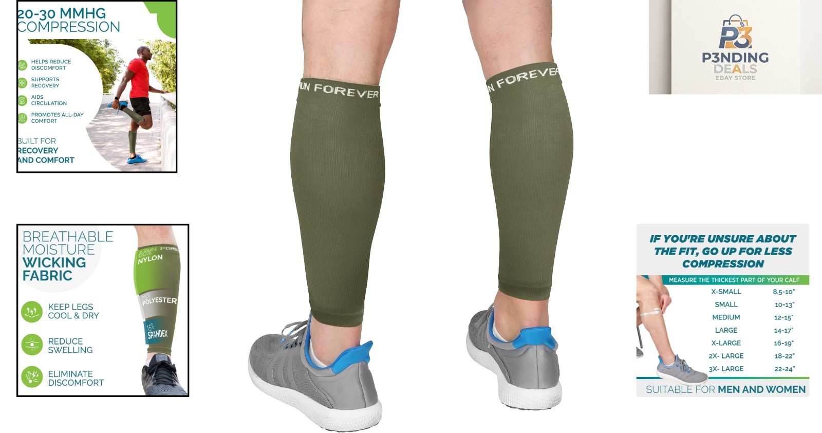 Calf Compression Sleeve – Effective Support for Varicose Veins & Muscle Fatigue