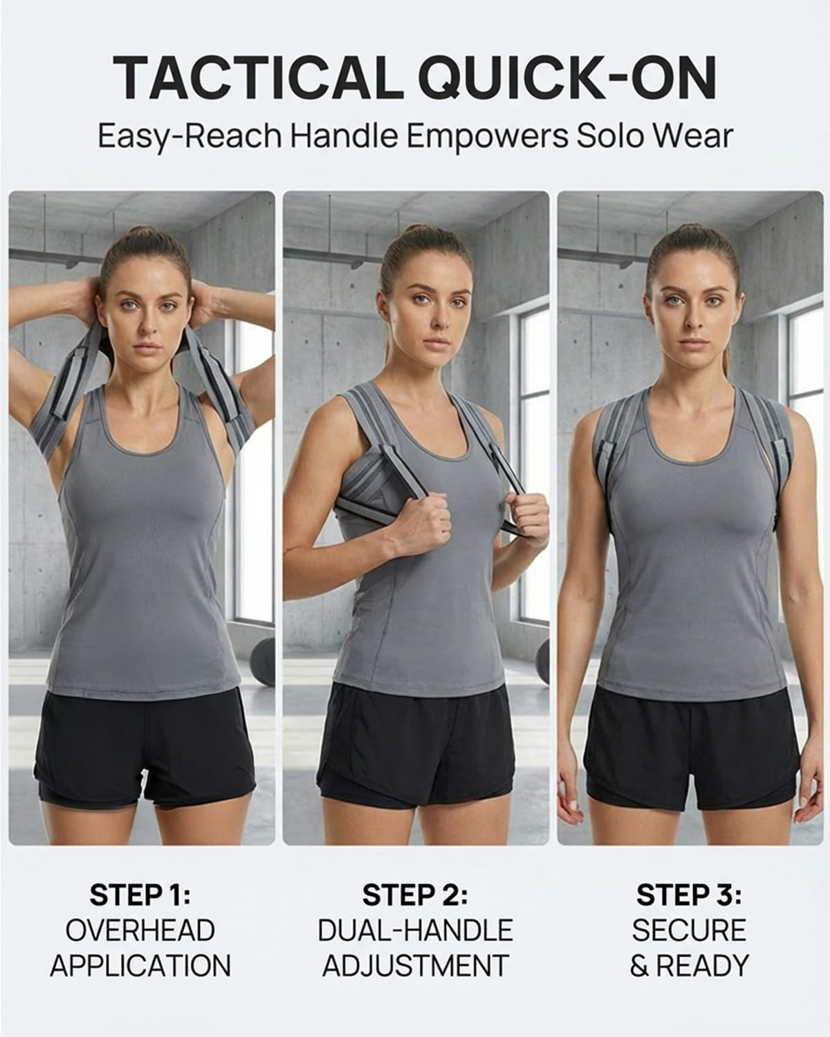 Pro-Gym Back Posture Corrector for Women to Open Shoulders, 8Cm Ultra-Wide No-Di