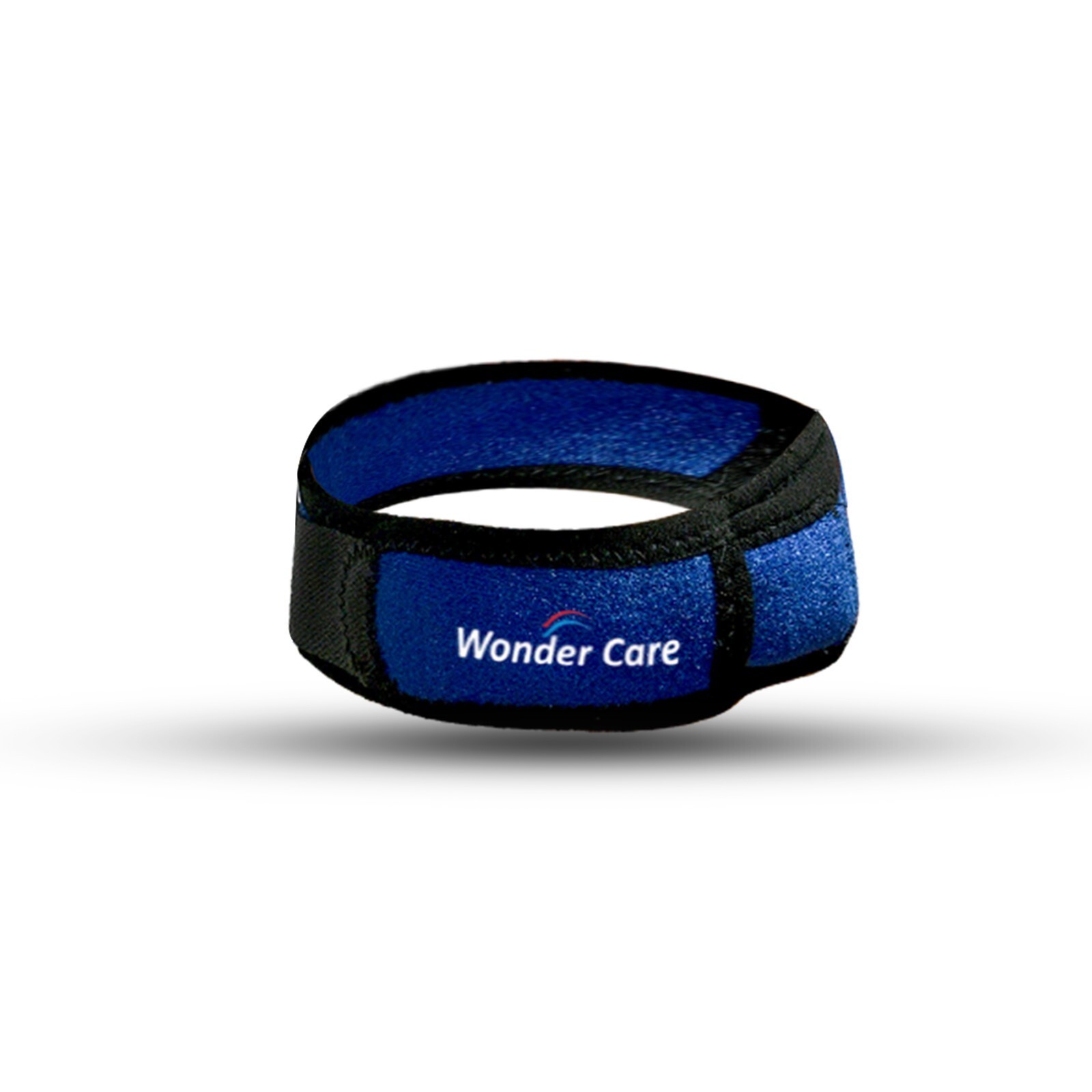 Knee Strap Brace Patella Tendon Support Protector Silicone Blue Free Size