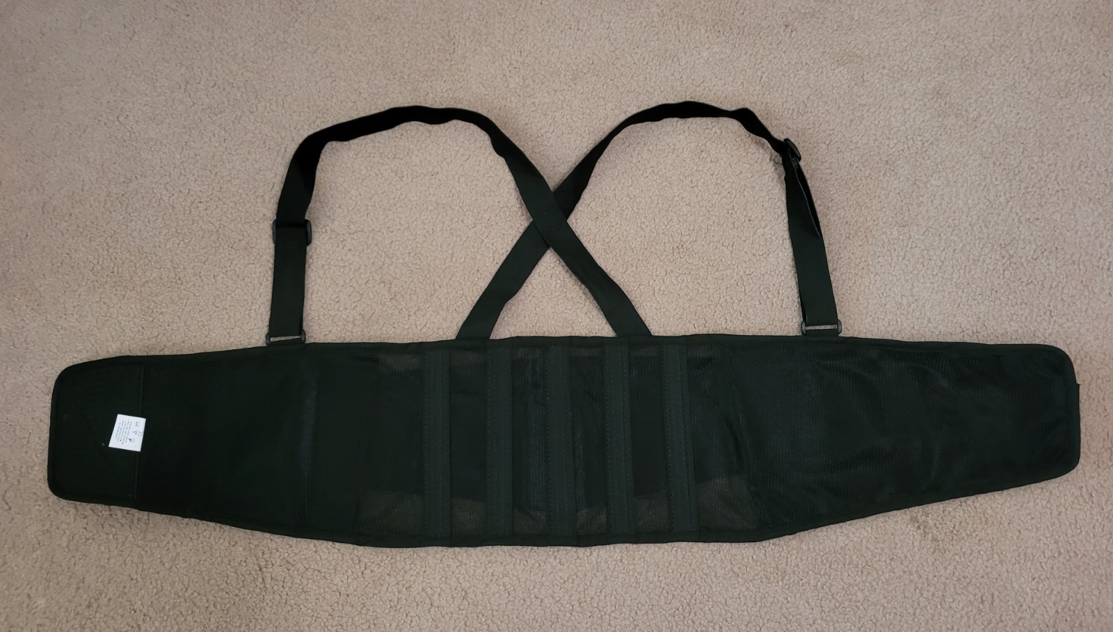 DJ Orthopedics Back Brace Support, Adjustable Shoulder Straps, Medium, Black