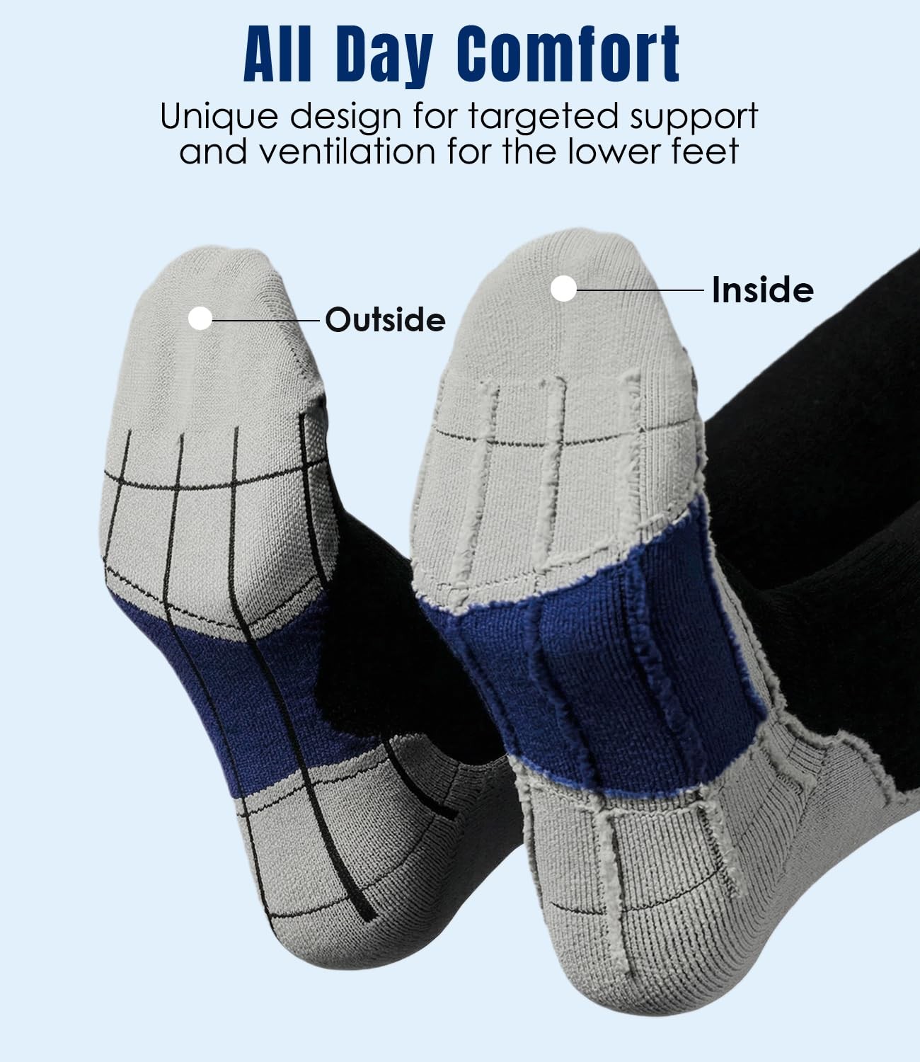 Compression Socks for Men Circulation 20-30 mmHg, Wide Calf Stockings for Ath…