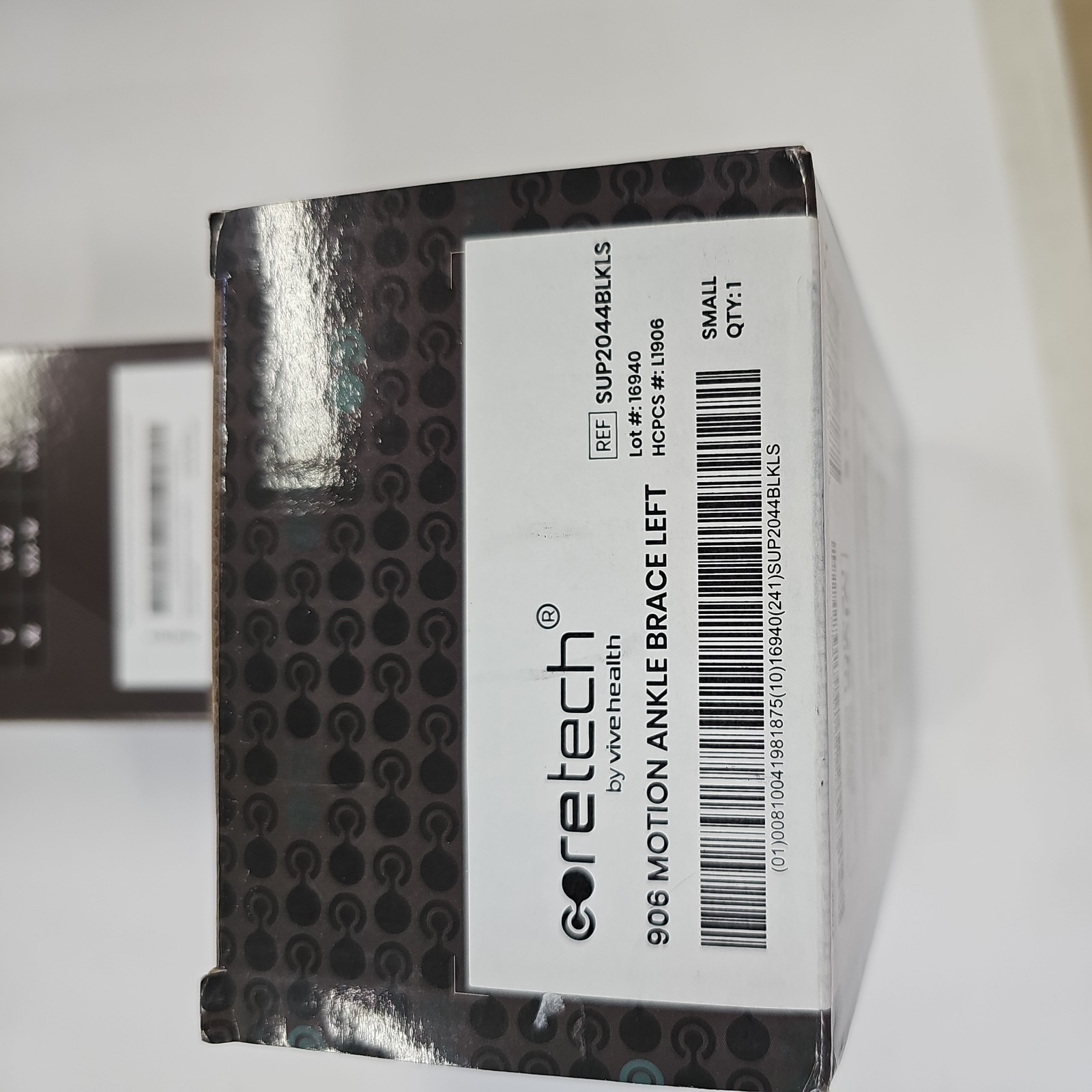 Coretech 906 Motion Ankle Brace by Vive Health. Small Left Foot