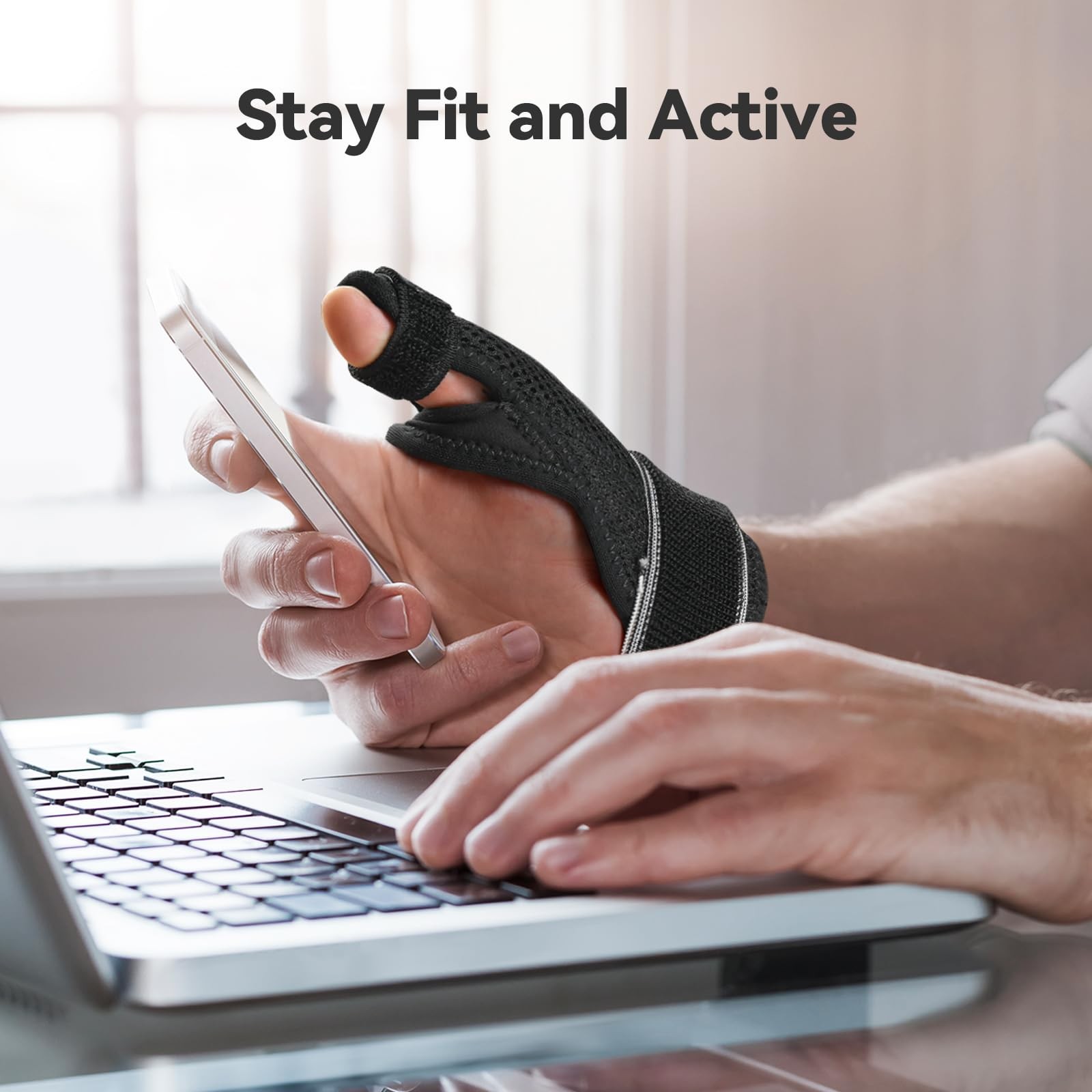 Agptek Trigger Thumb Splint For Women Men Right Left Hand Thumb Spica Support
