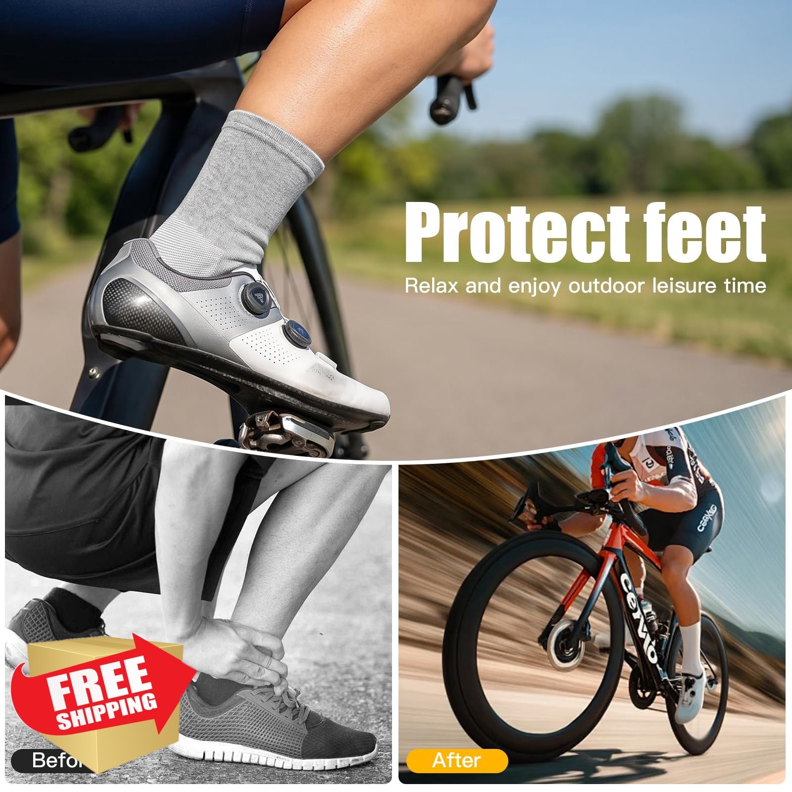 Onecompress – One Compress Premium Bamboo Foot Ankle Sleeves for Women and Me…