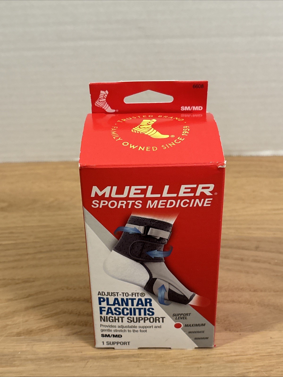 Mueller Sports Medicine Adjustable Plantar Fasciitis Night Support – Black Sm/Md