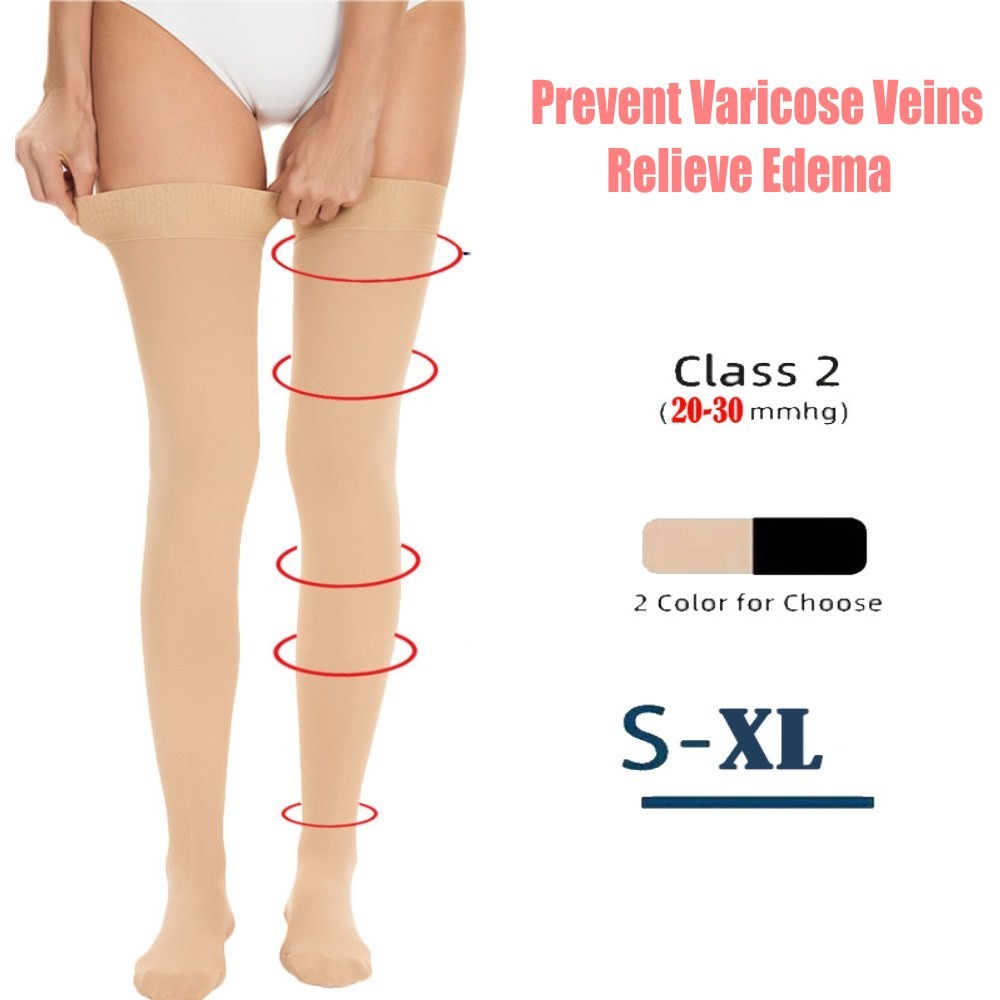 1PAIR Medias De Compression Para Mujer Calcetines Para La Circulacion 20-30 mmhg
