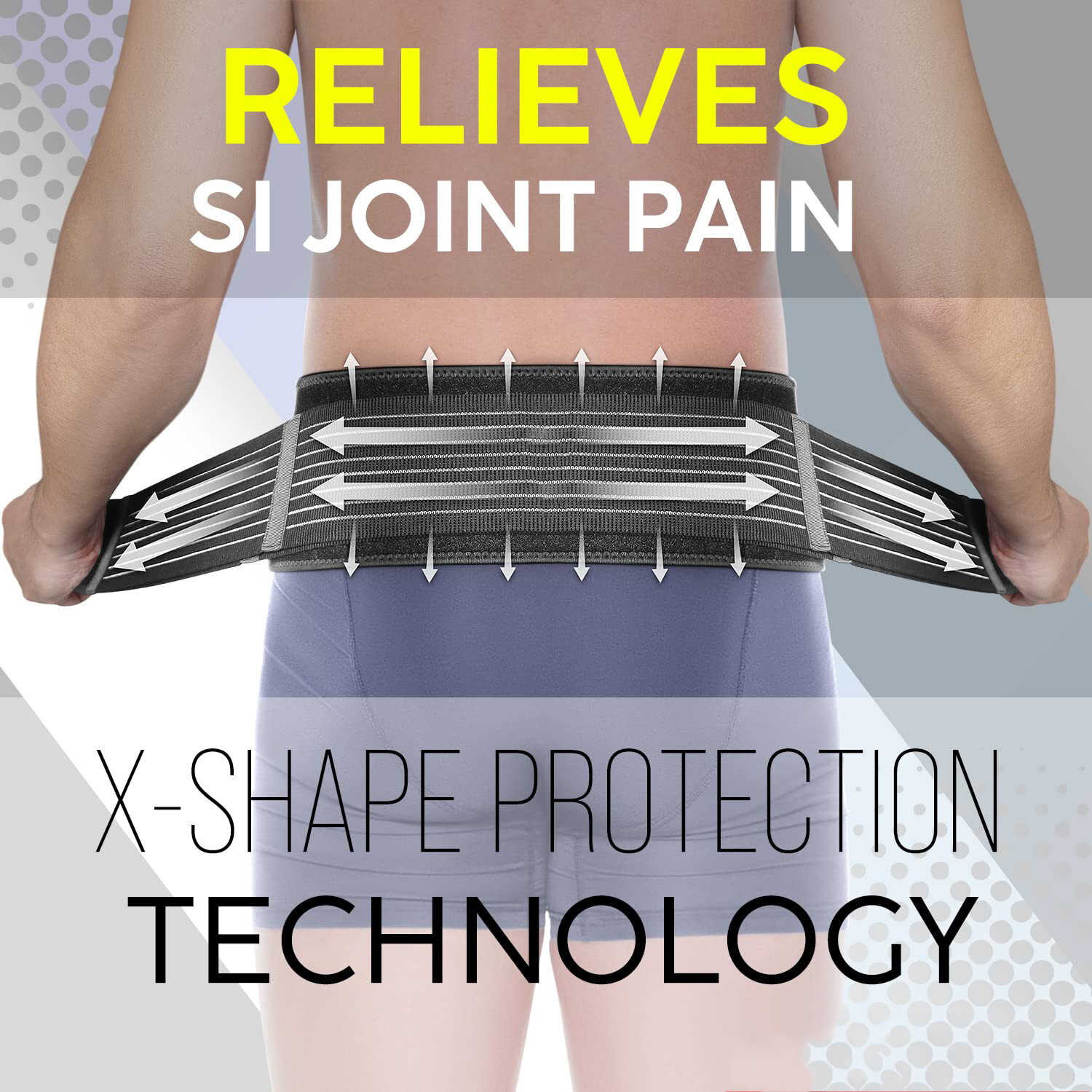 Function Belt Lower Back Support Sacroiliac SI Hip Belt Waist Pelvic Pain Relief