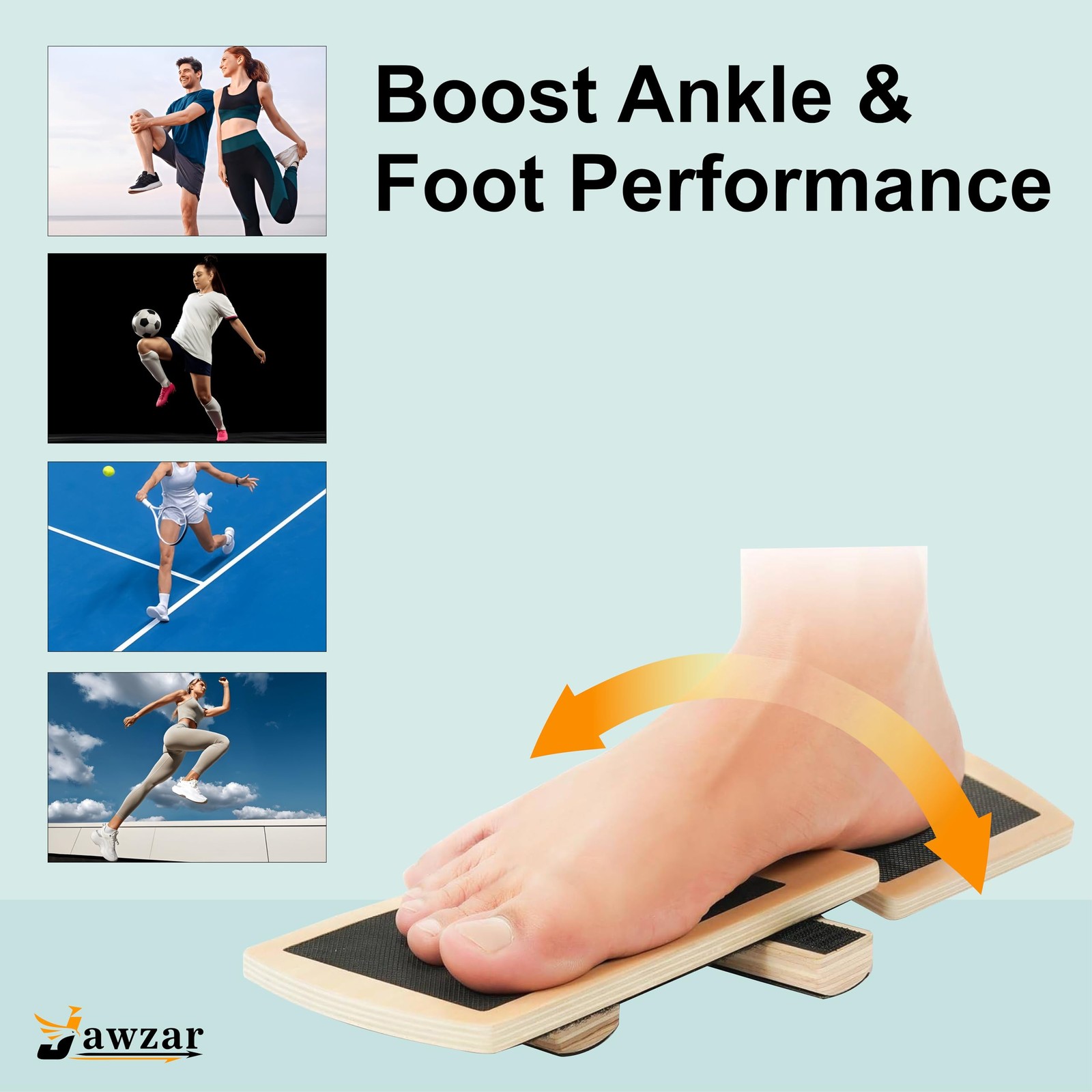 Ankle Balance Board for Physical Therapy & Recovery – Foot & Small, Black