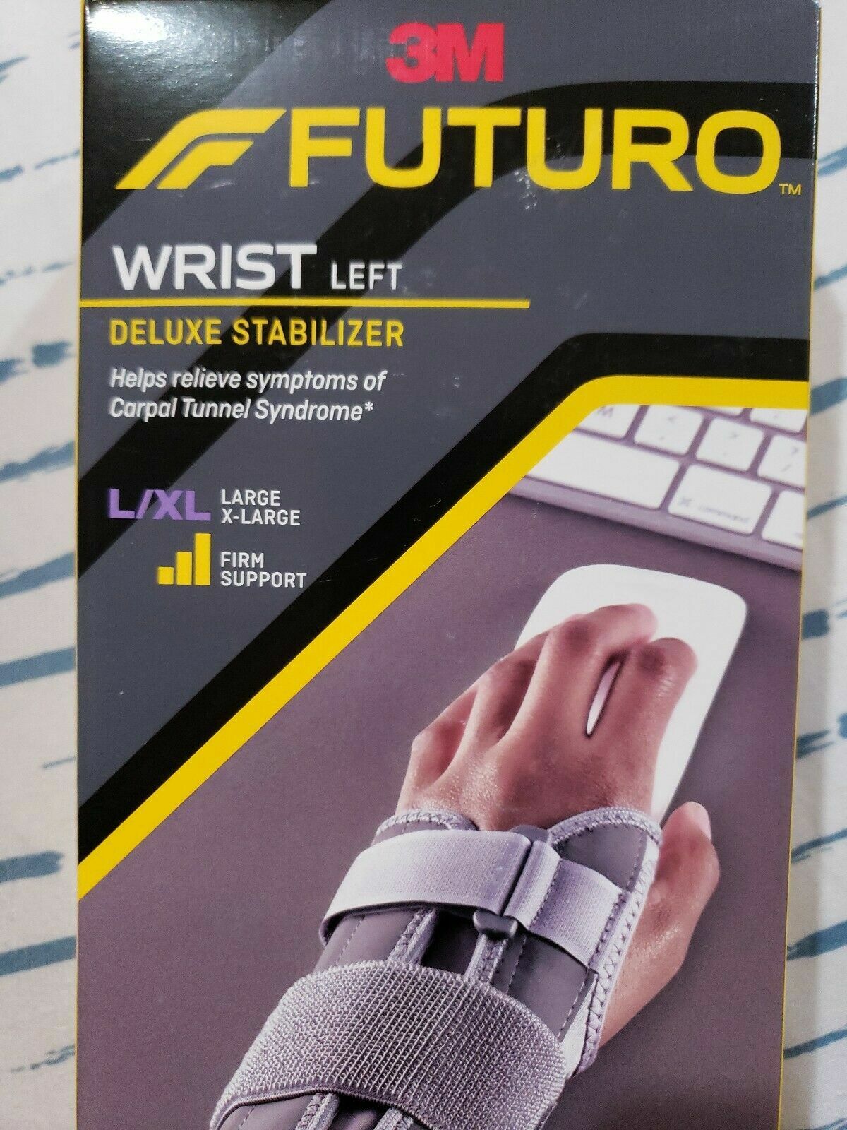 3M Futuro Wrist Deluxe Stabilizer LEFT LARGE / X-LARGE Firm Support