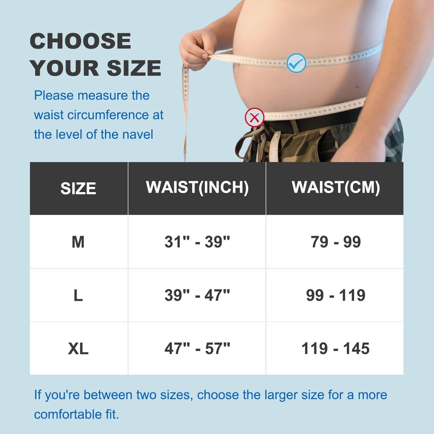 Compression Back Brace with 7 Stays for Lower Back Pain Relief 31″-39″ Waist M