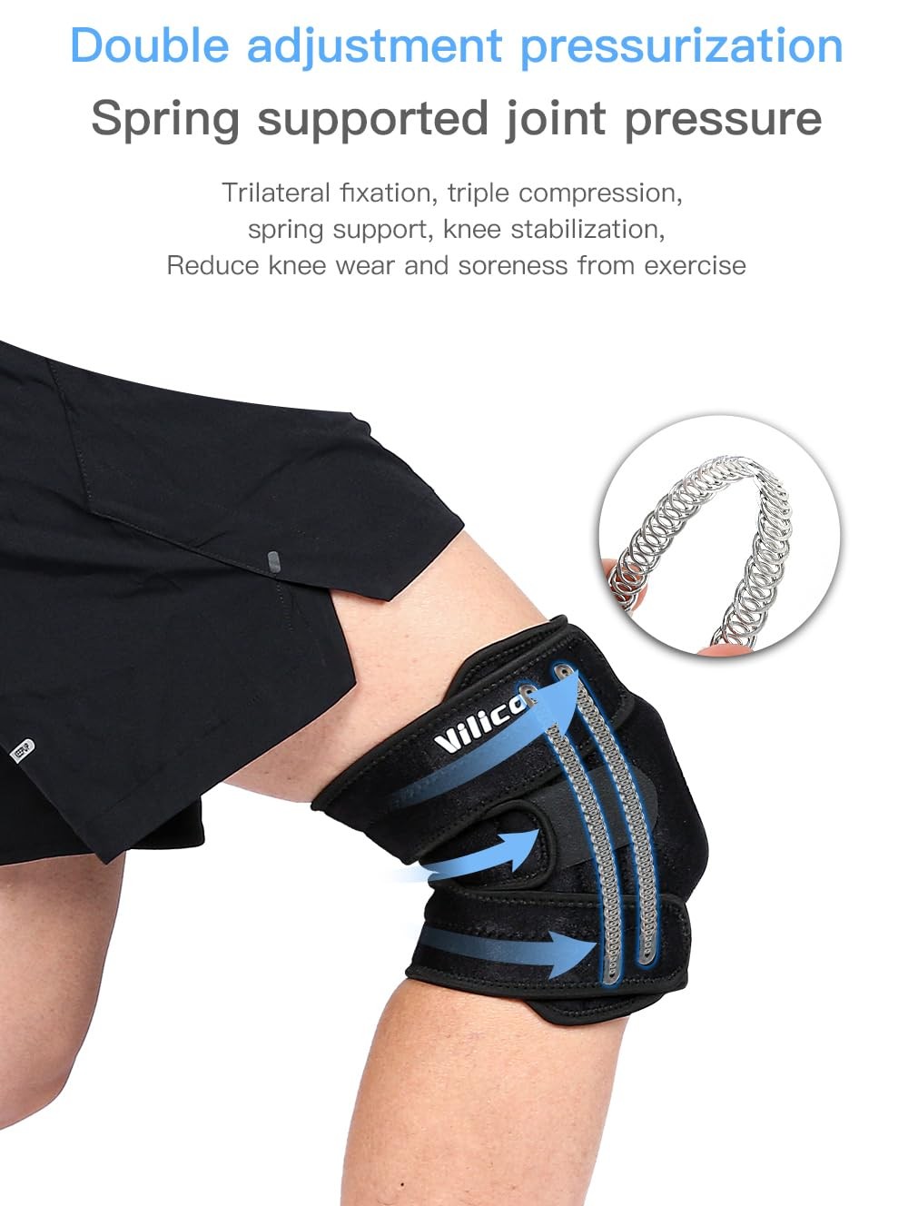 Knee Brace for Women Men with Side Stabilizers, Knee Braces for Knee Pain ACL…