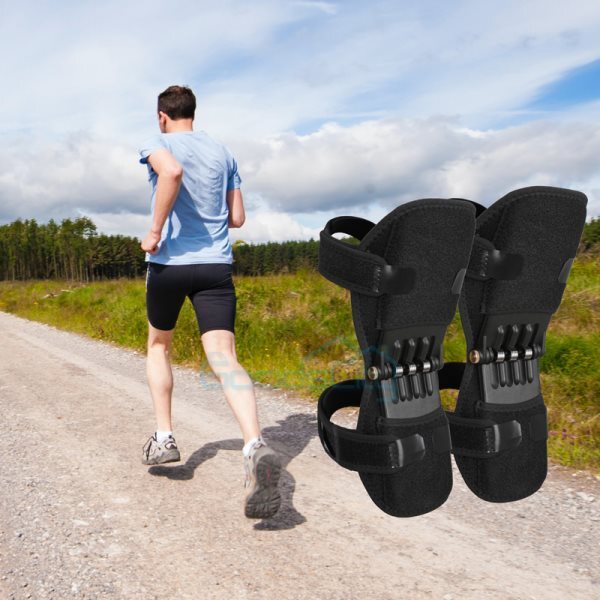 1/Pair Knee Pads Booster Joint Support Brace Lift Squat Sport Power Spring Force