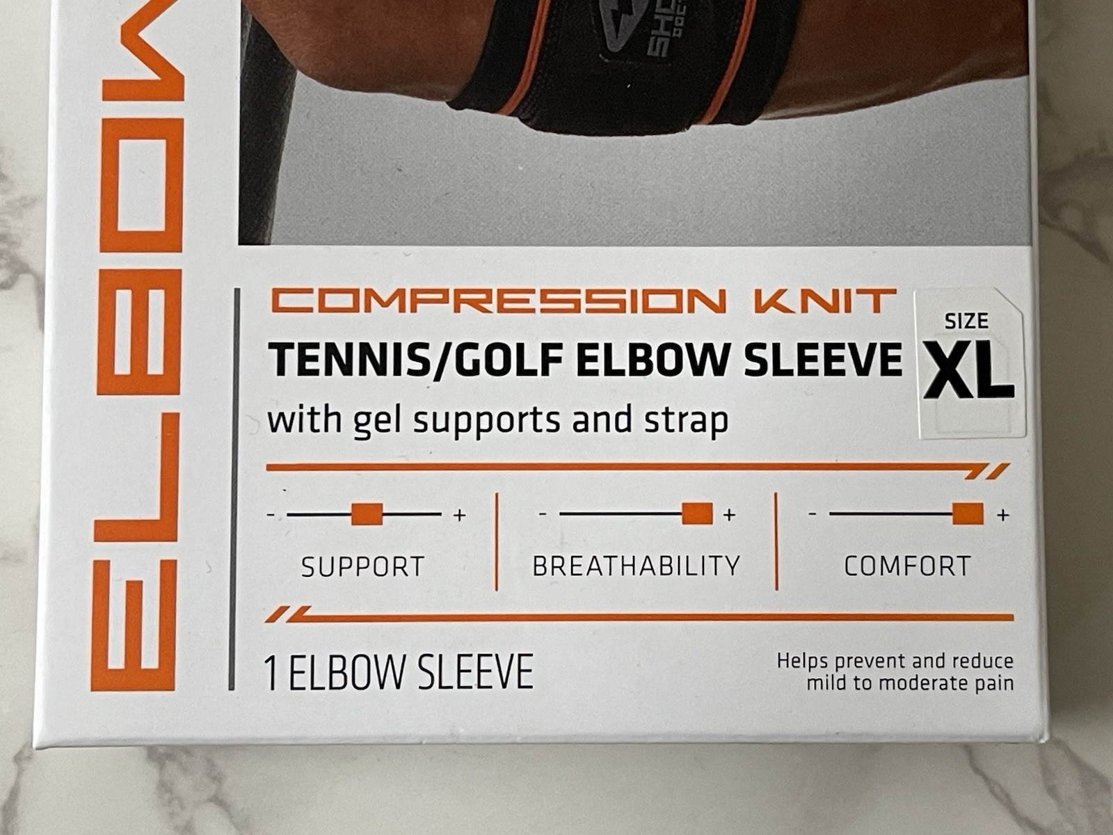 Shock Doctor Level 2 Elbow Compression Kit Tennis Golf Elbow Sleeve New XL
